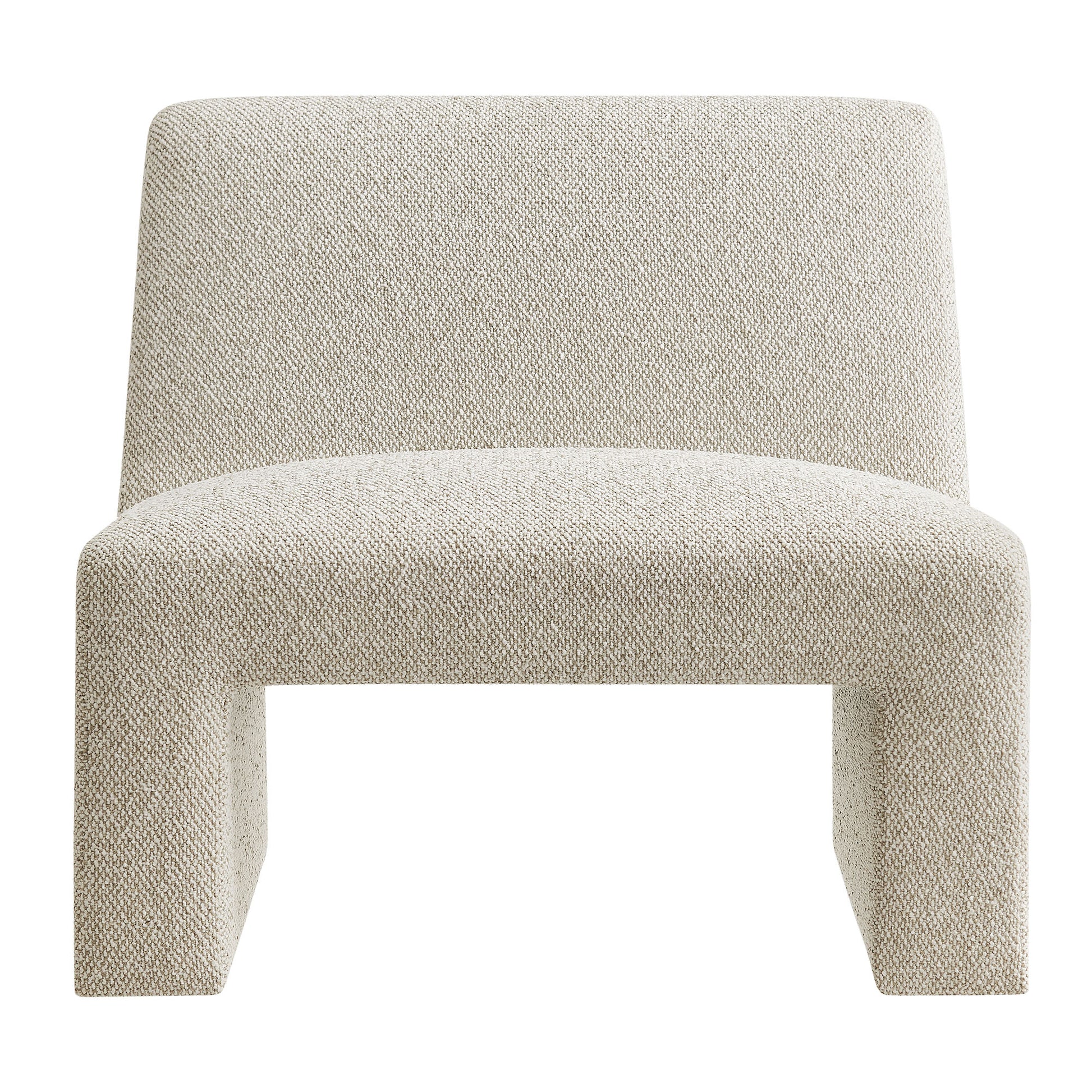 Amita Lattice Boucle Upholstered Armless Accent Chair by Modway