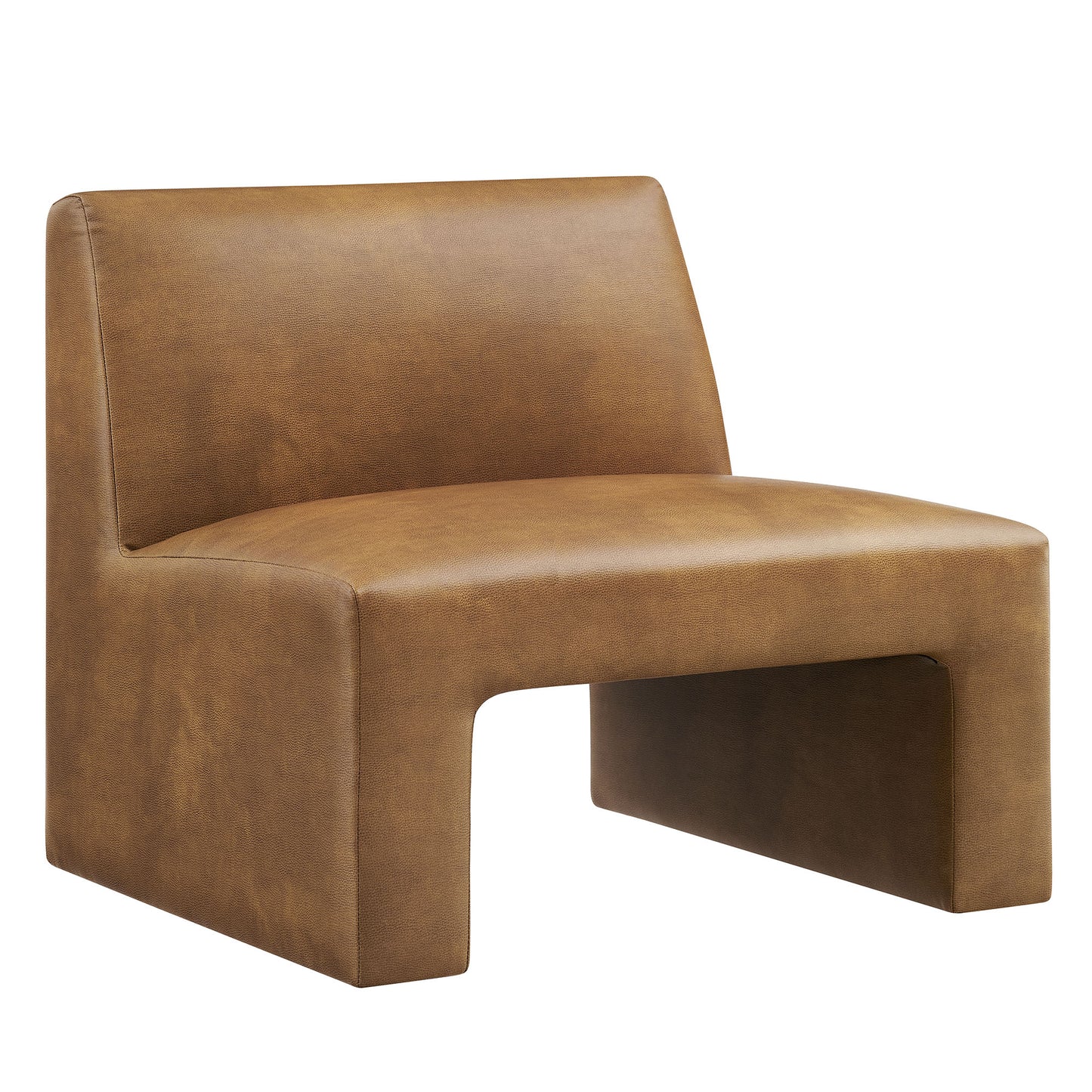 Amita Vegan Leather Armless Accent Chair by Modway