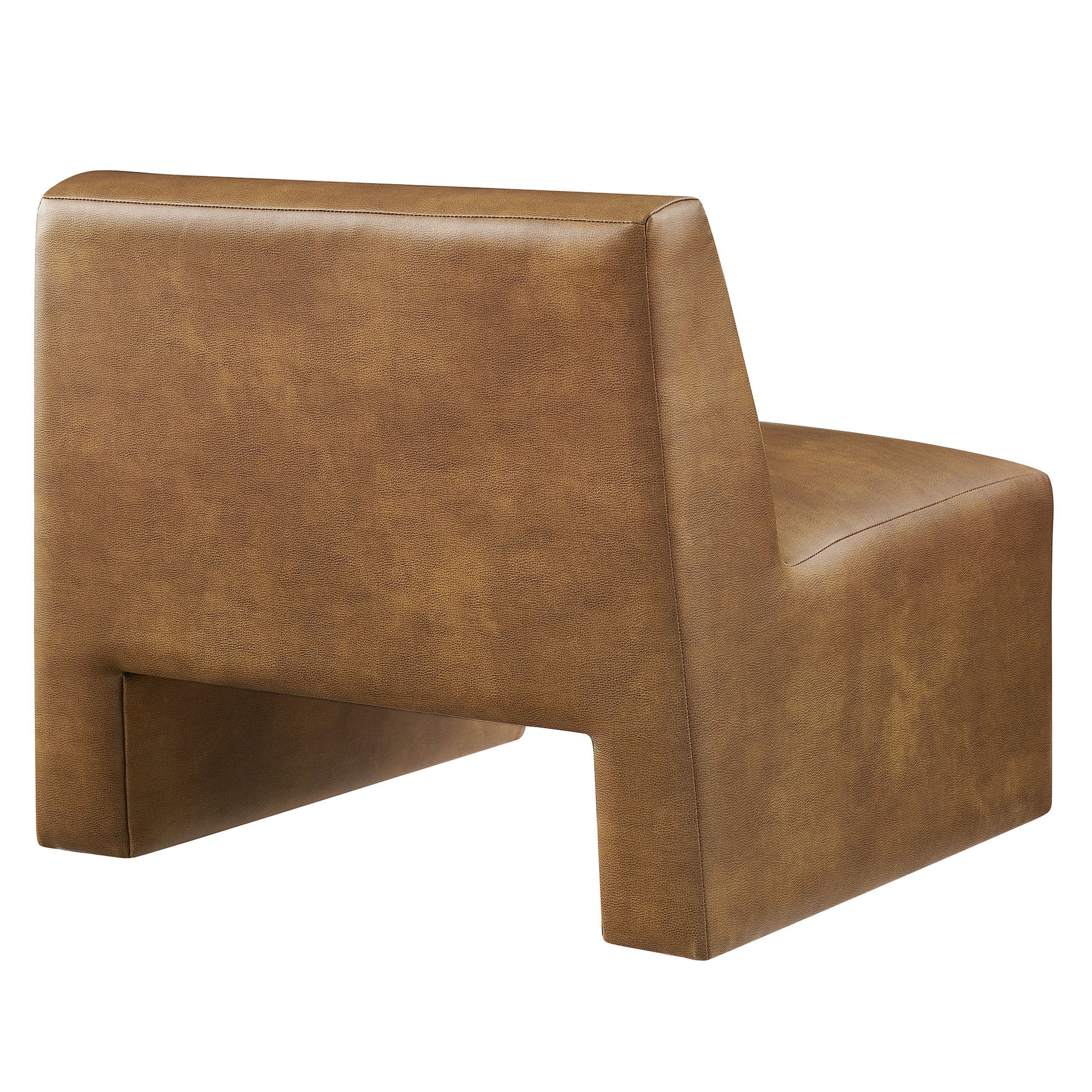 Amita Vegan Leather Armless Accent Chair by Modway