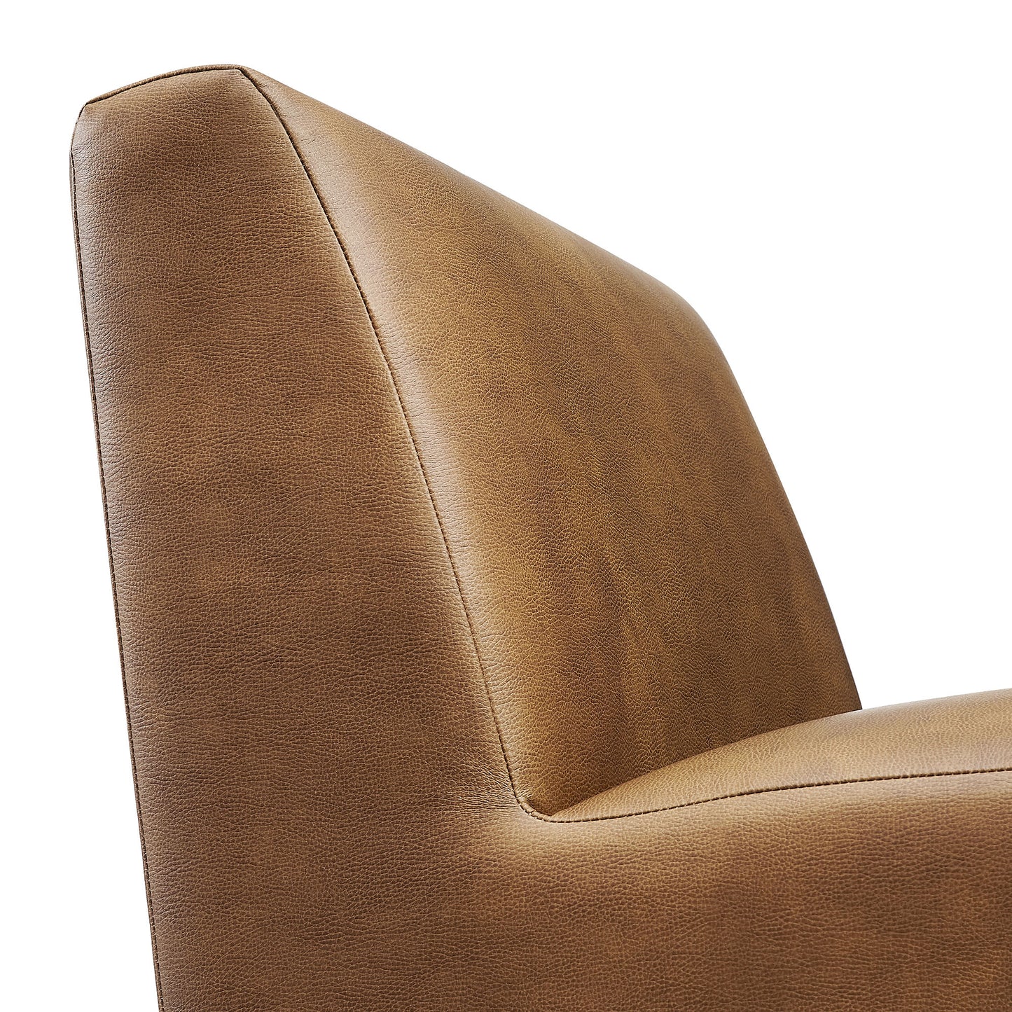 Amita Vegan Leather Armless Accent Chair by Modway