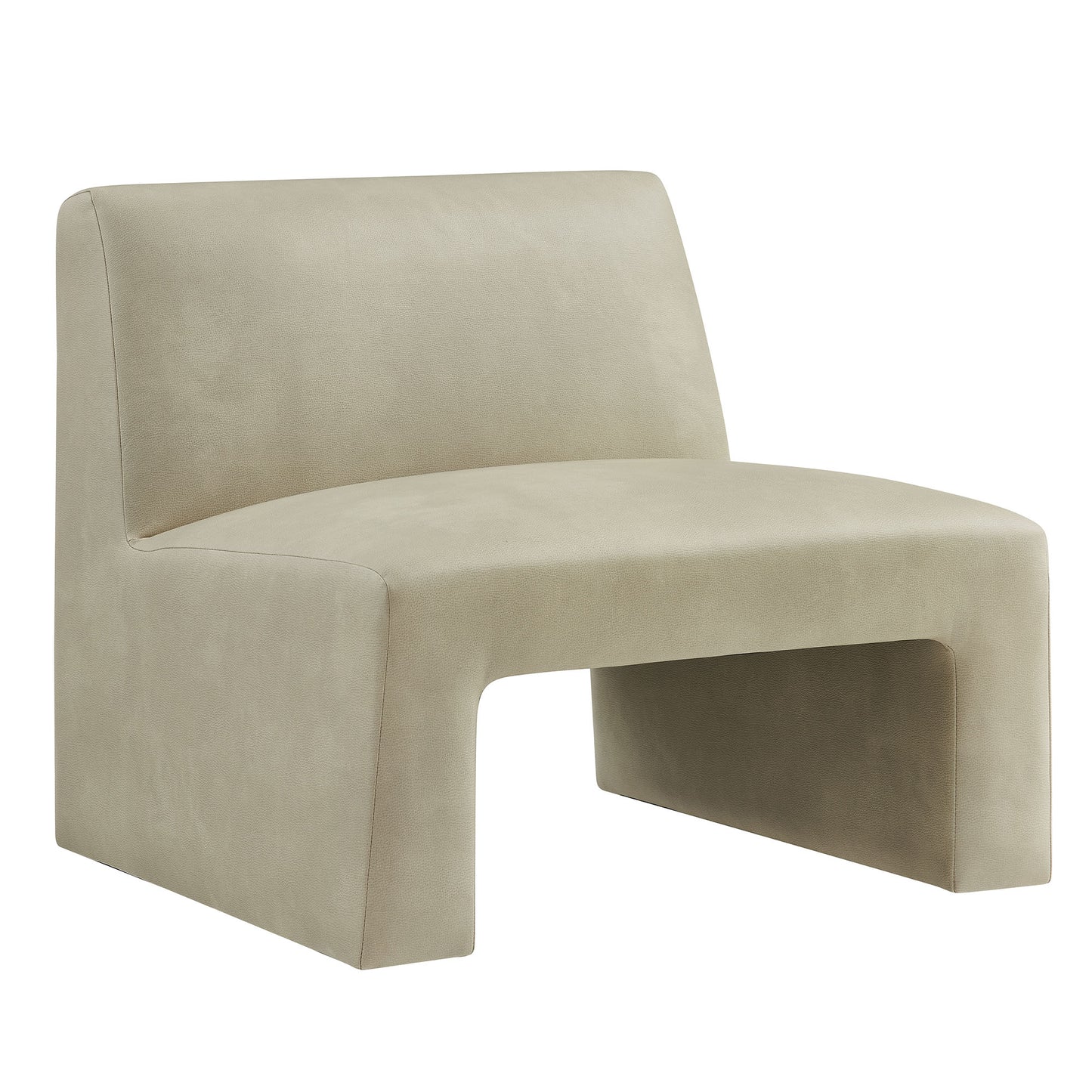 Amita Vegan Leather Armless Accent Chair by Modway