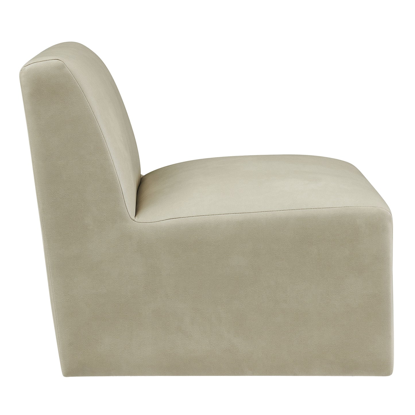 Amita Vegan Leather Armless Accent Chair by Modway