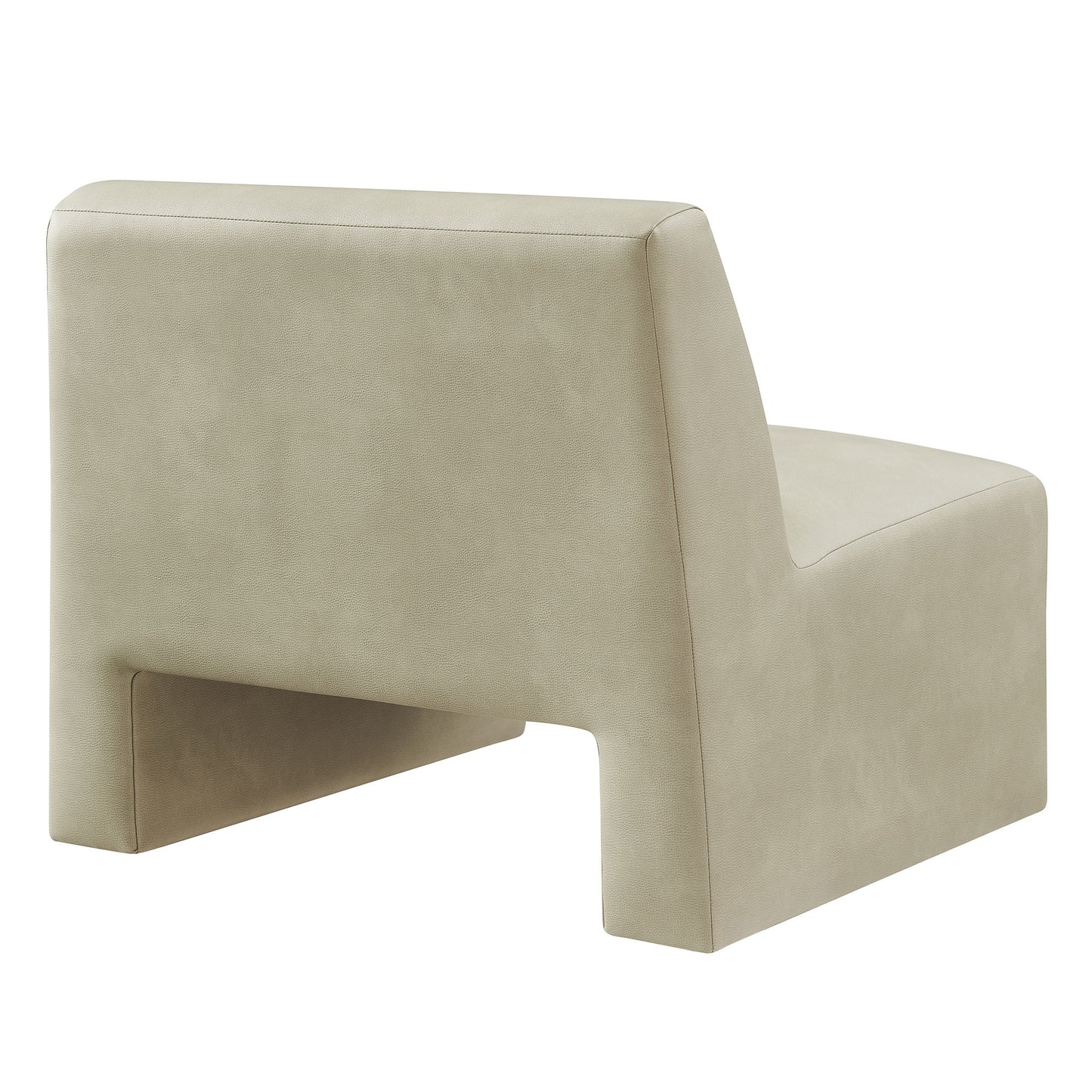 Amita Vegan Leather Armless Accent Chair by Modway