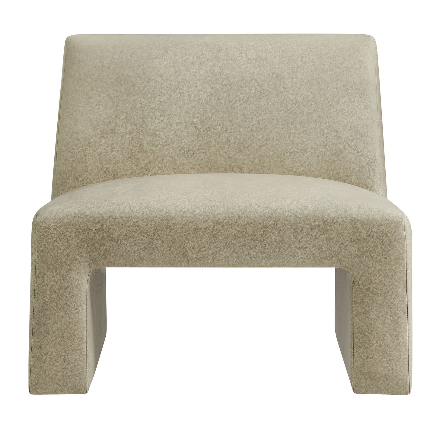 Amita Vegan Leather Armless Accent Chair by Modway