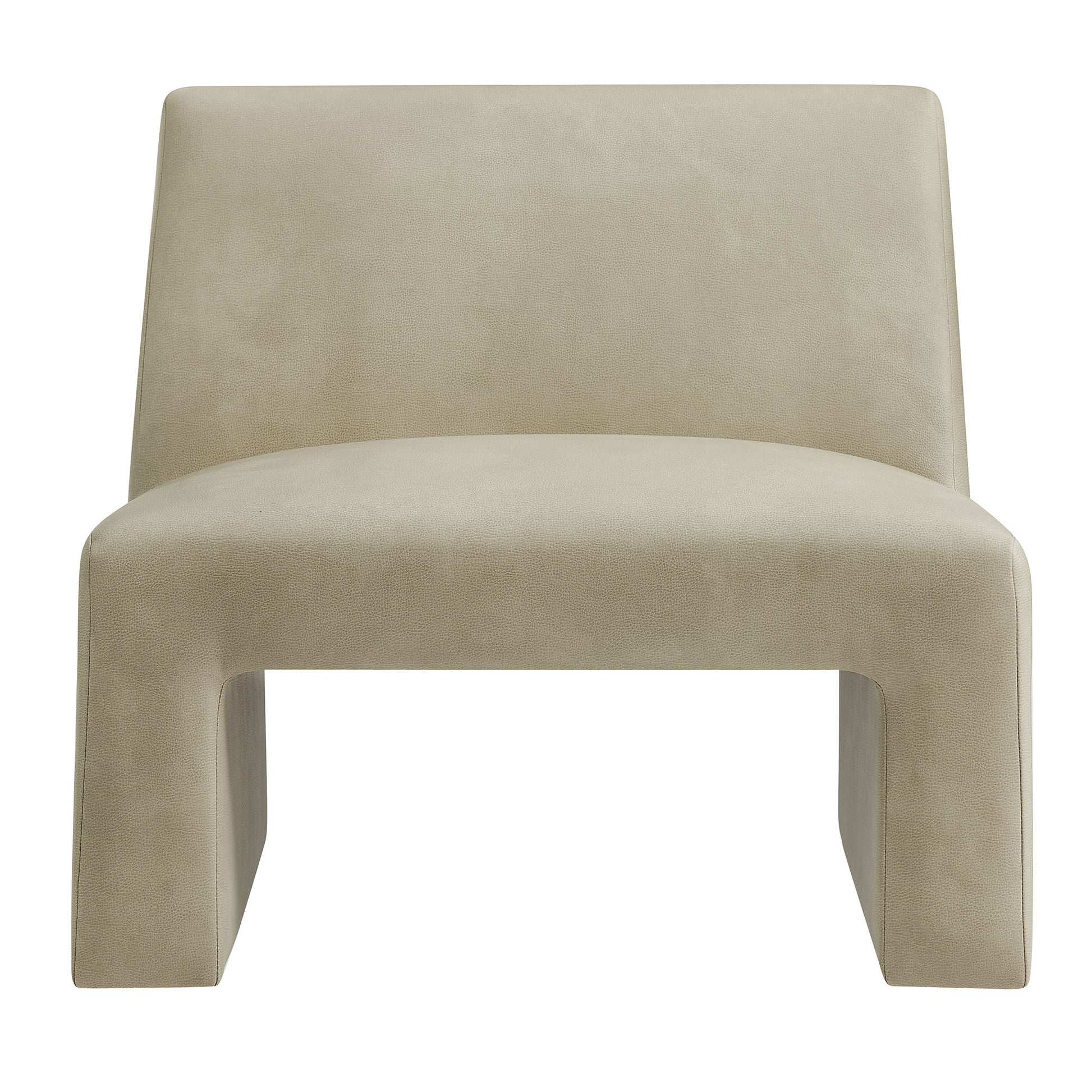 Amita Vegan Leather Armless Accent Chair by Modway