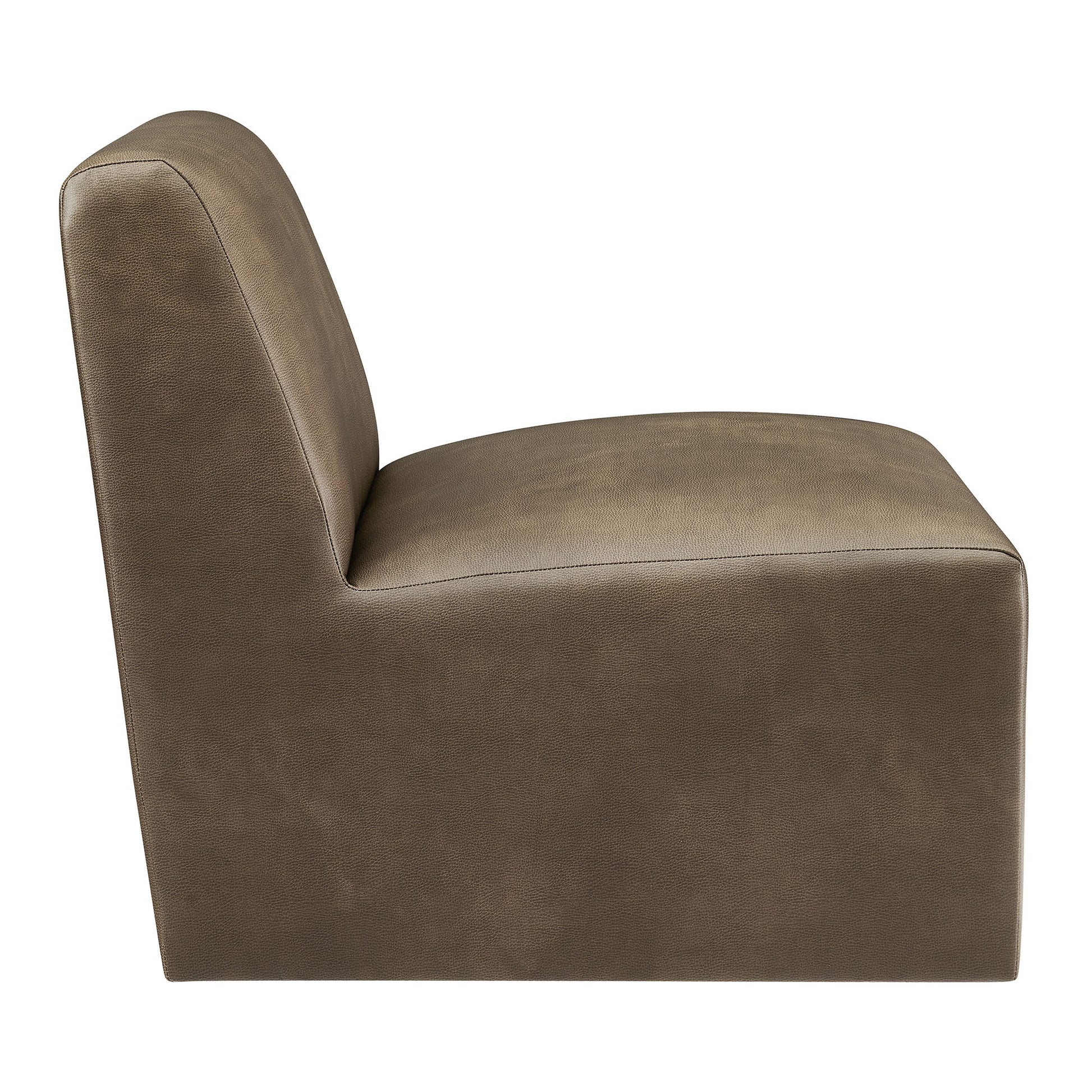 Amita Vegan Leather Armless Accent Chair by Modway