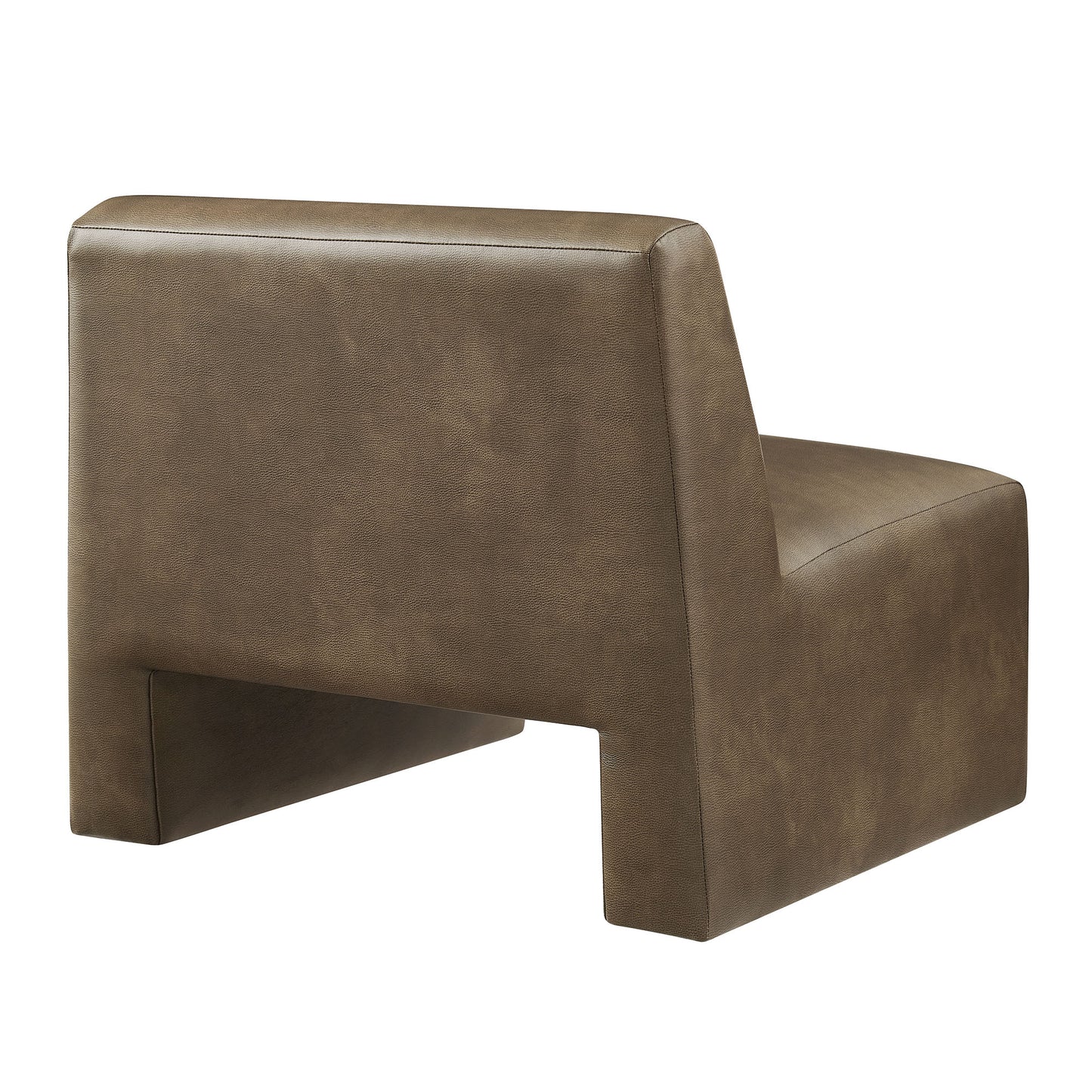 Amita Vegan Leather Armless Accent Chair by Modway