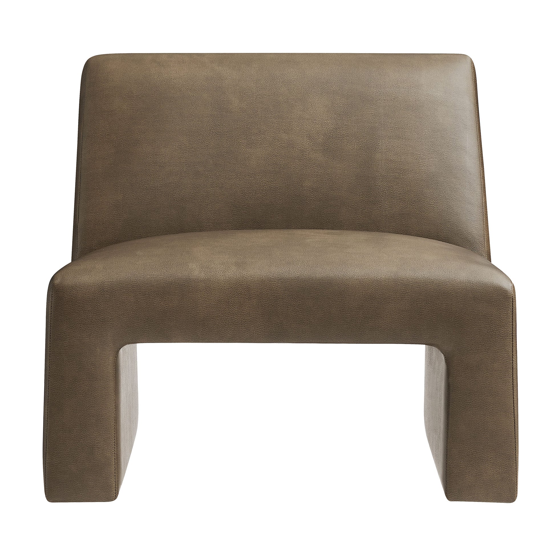 Amita Vegan Leather Armless Accent Chair by Modway