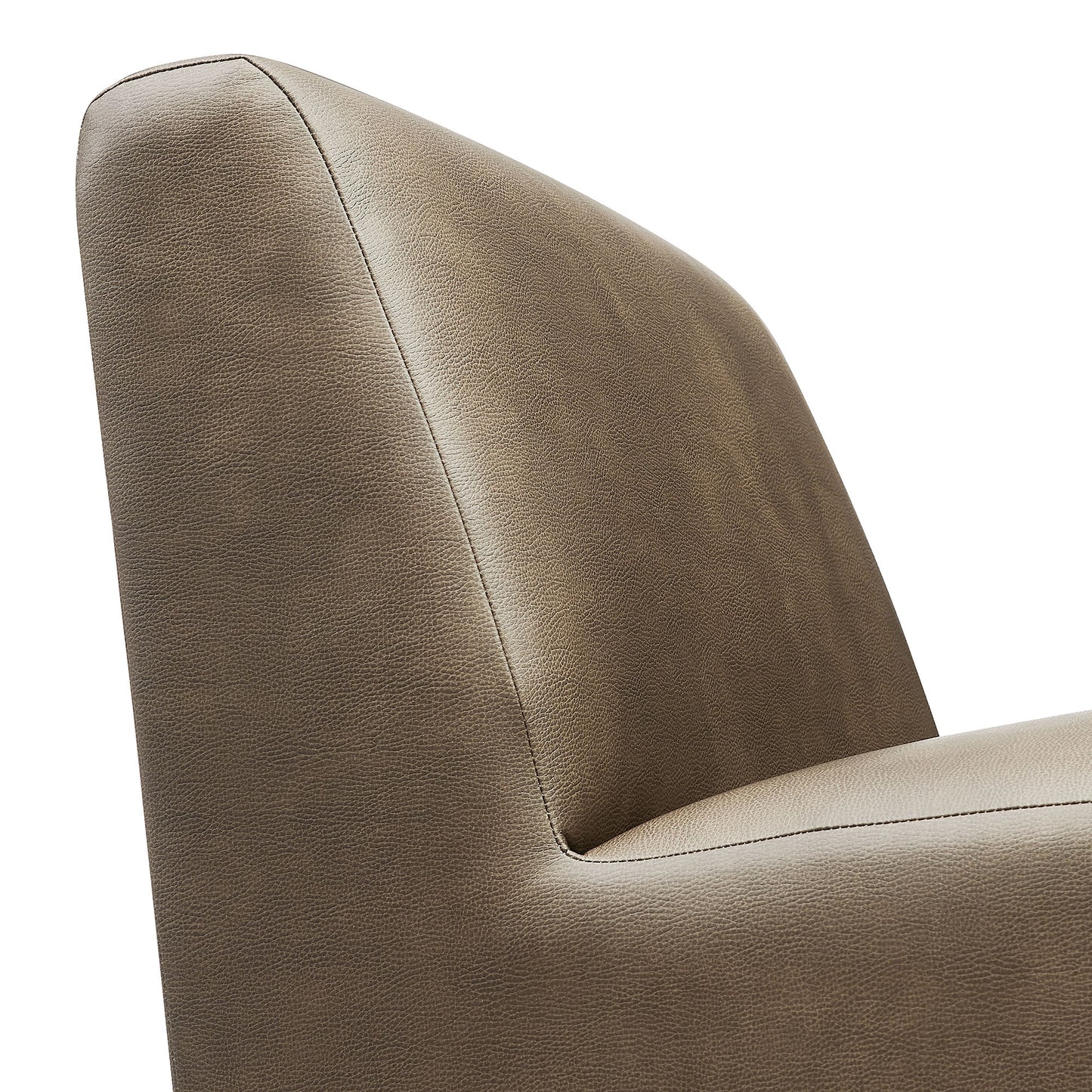 Amita Vegan Leather Armless Accent Chair by Modway