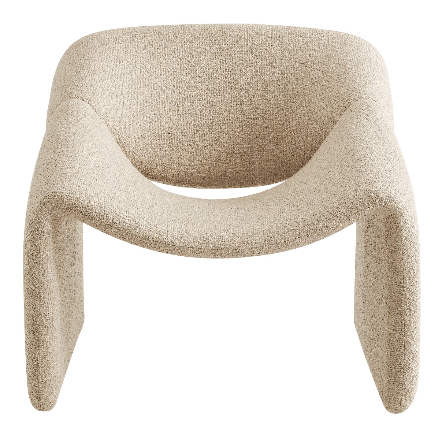 Vivi Looped Textural Fabric Curved Arm Accent Chair by Modway