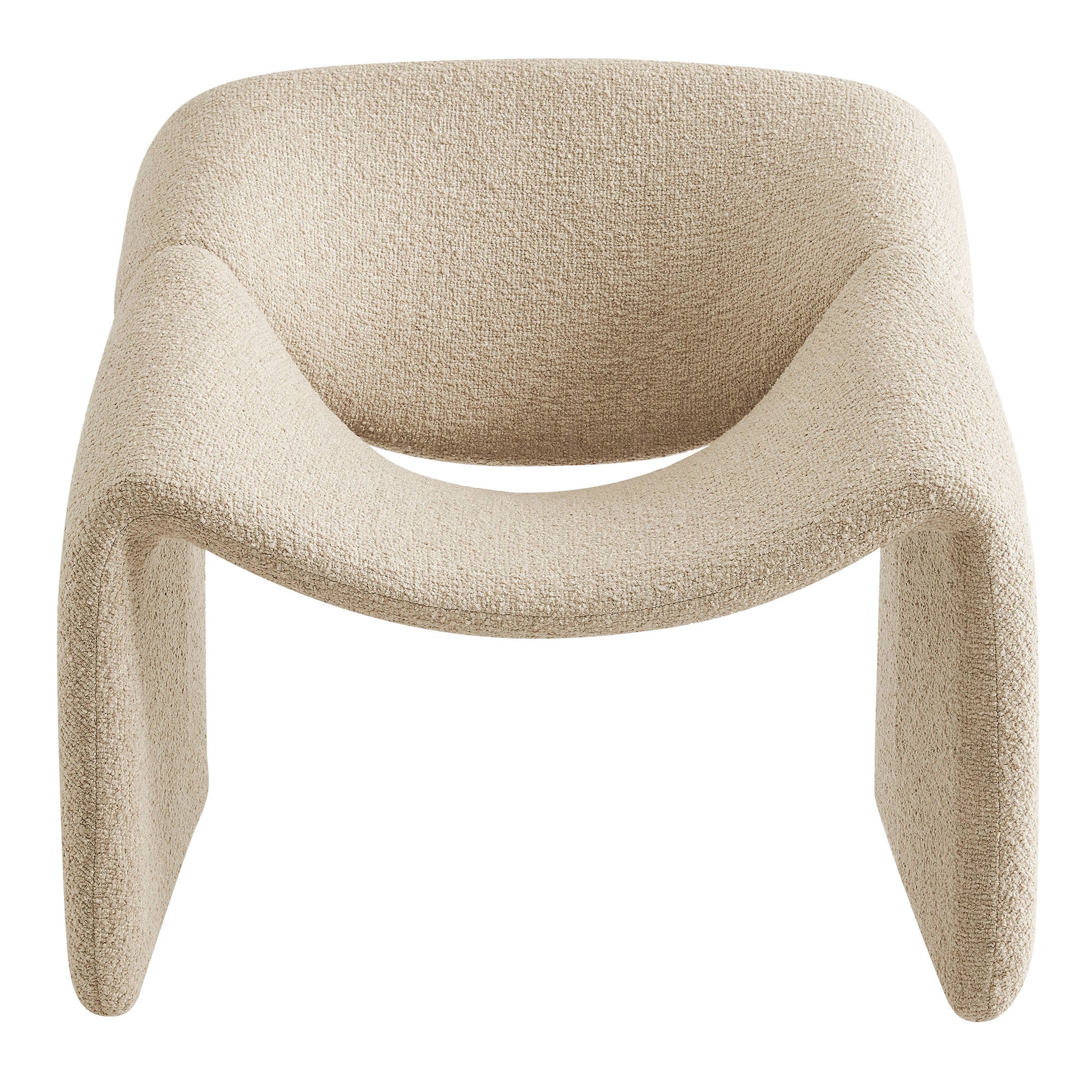 Vivi Looped Textural Fabric Curved Arm Accent Chair by Modway