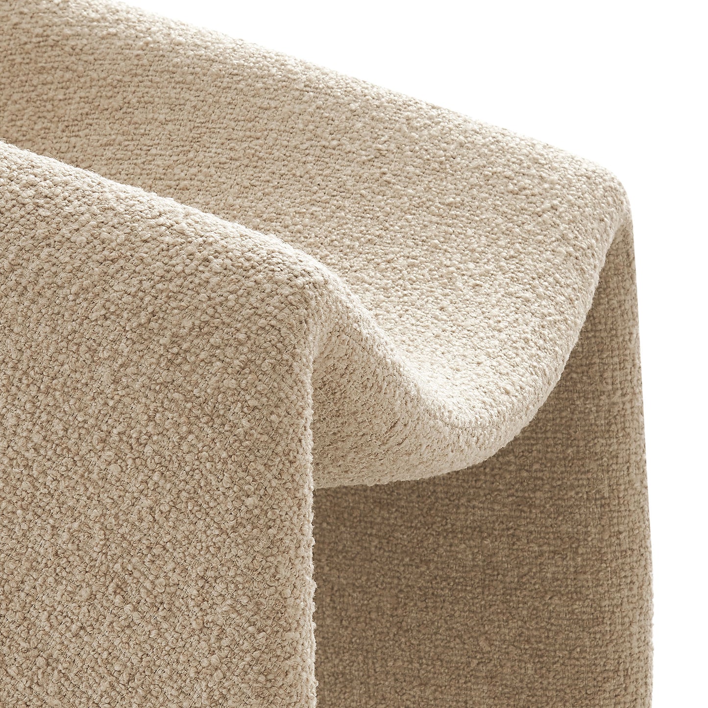 Vivi Looped Textural Fabric Curved Arm Accent Chair by Modway