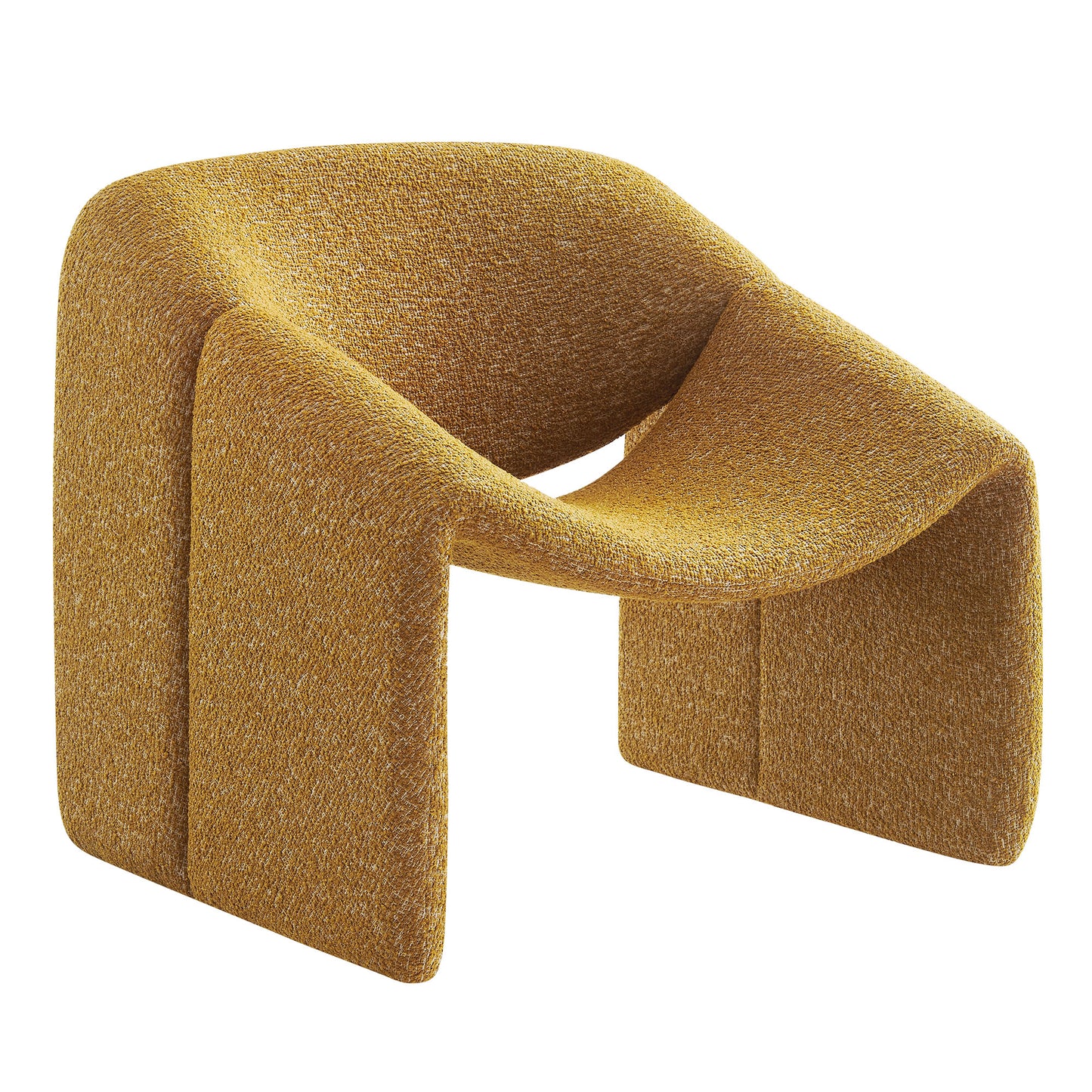 Vivi Looped Textural Fabric Curved Arm Accent Chair by Modway