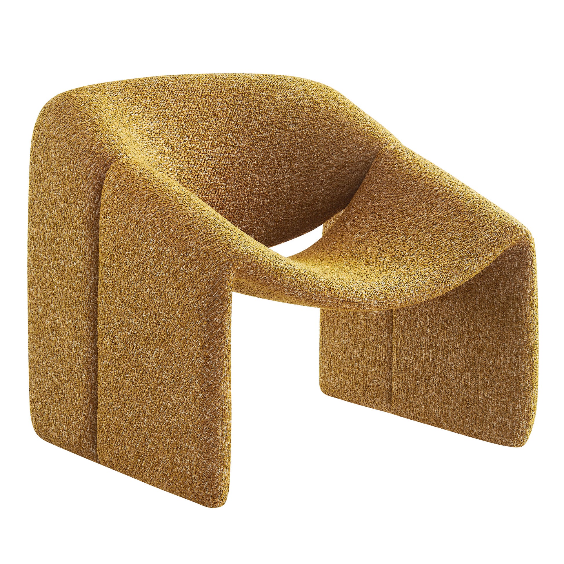 Vivi Looped Textural Fabric Curved Arm Accent Chair by Modway
