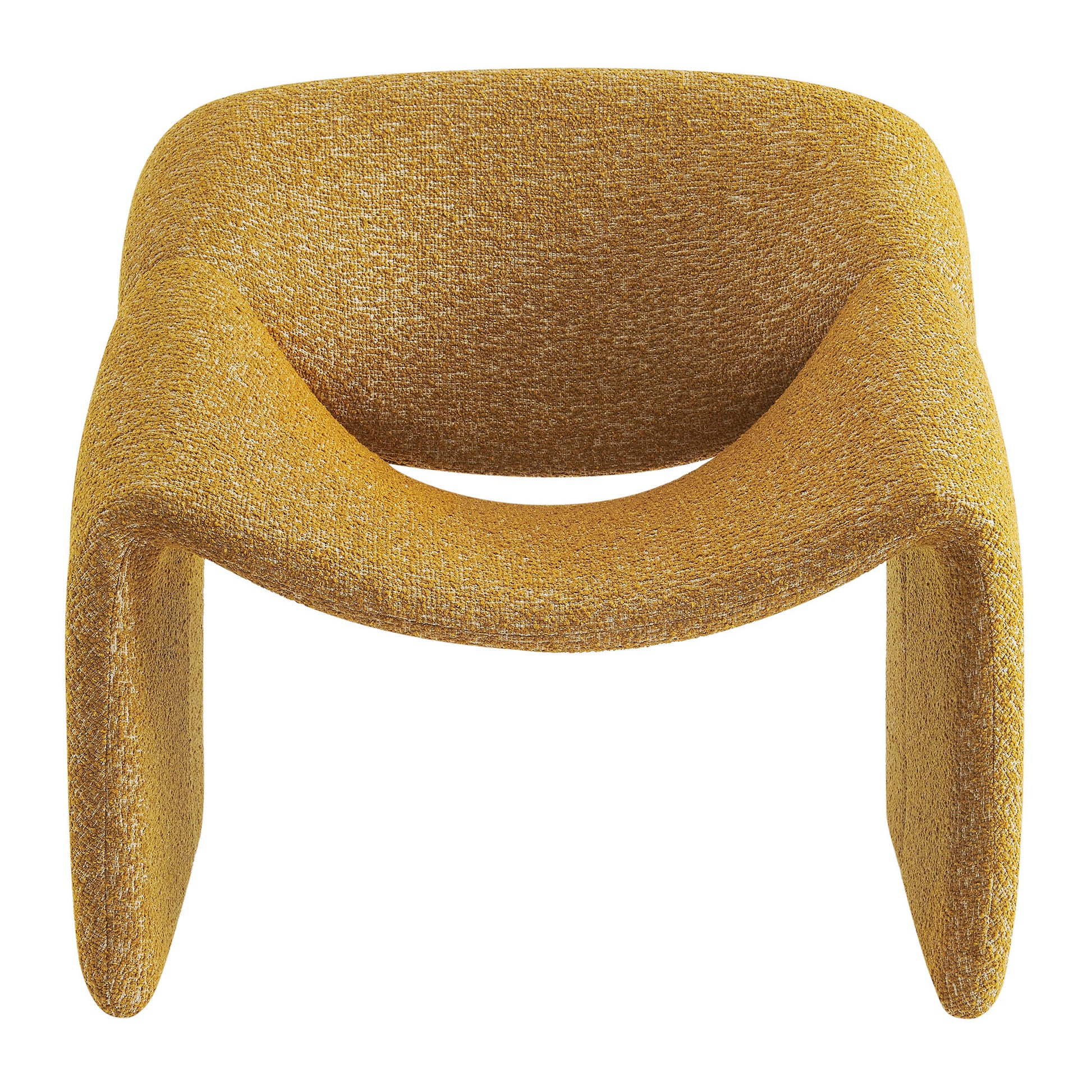 Vivi Looped Textural Fabric Curved Arm Accent Chair by Modway