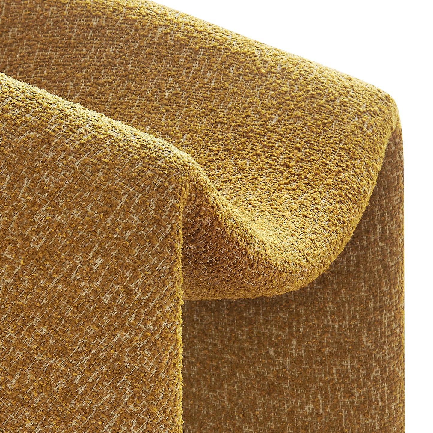 Vivi Looped Textural Fabric Curved Arm Accent Chair by Modway