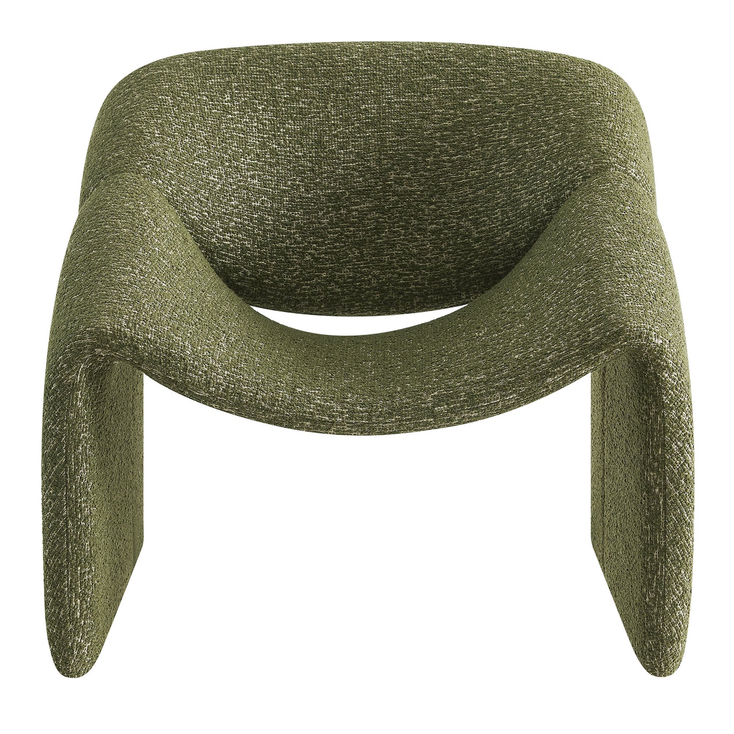 Vivi Looped Textural Fabric Curved Arm Accent Chair by Modway