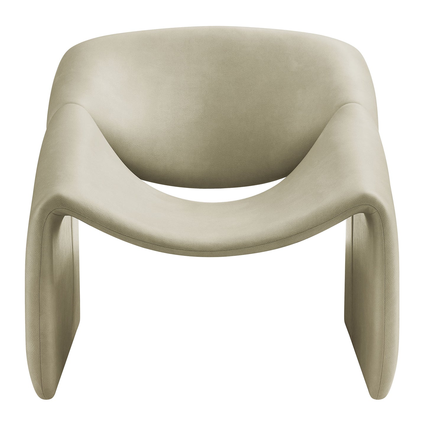 Vivi Vegan Leather Curved Arm Accent Chair by Modway