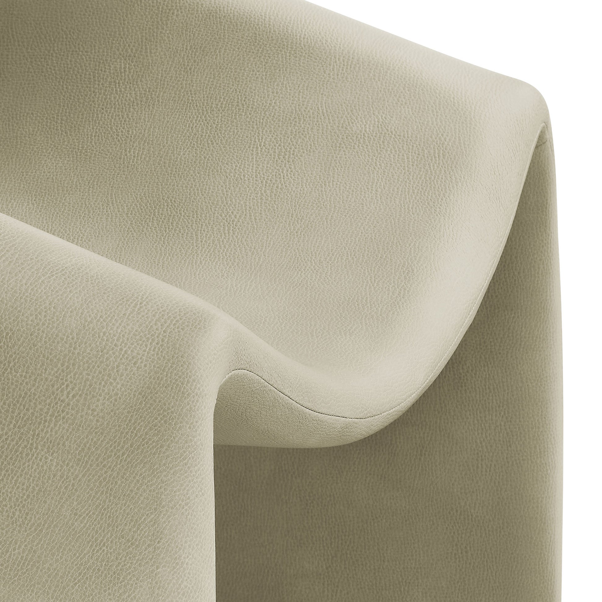 Vivi Vegan Leather Curved Arm Accent Chair by Modway