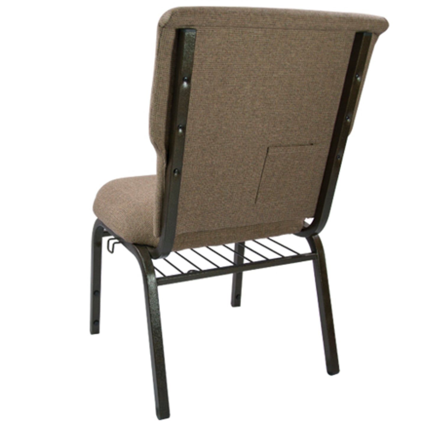 Advantage Mixed Tan Discount Church Chair - 21 in. Wide Mixed Tan Fabric/Gold Vein Frame