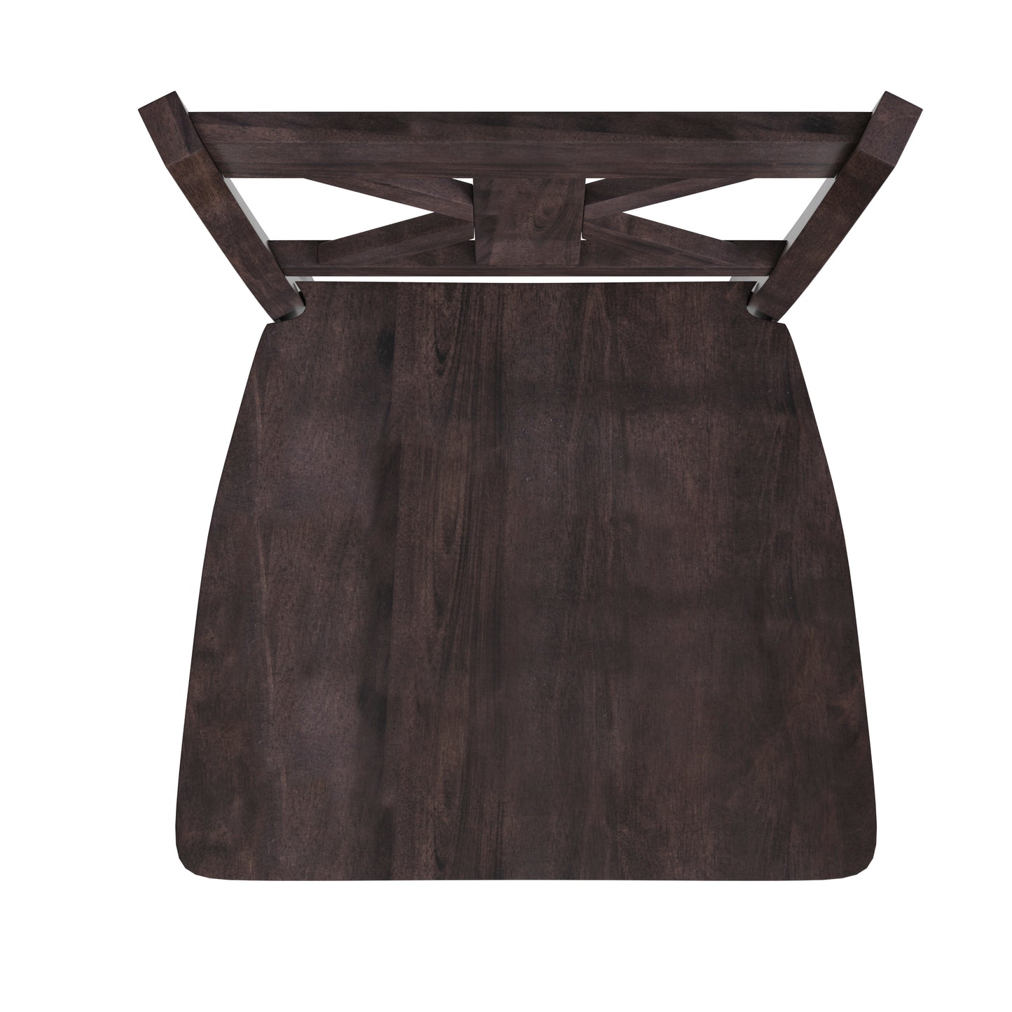Gwendolyn Set of 2 Commercial Grade Solid Wood Modern Farmhouse Barstool in Gray Wash Walnut Gray Wash Walnut