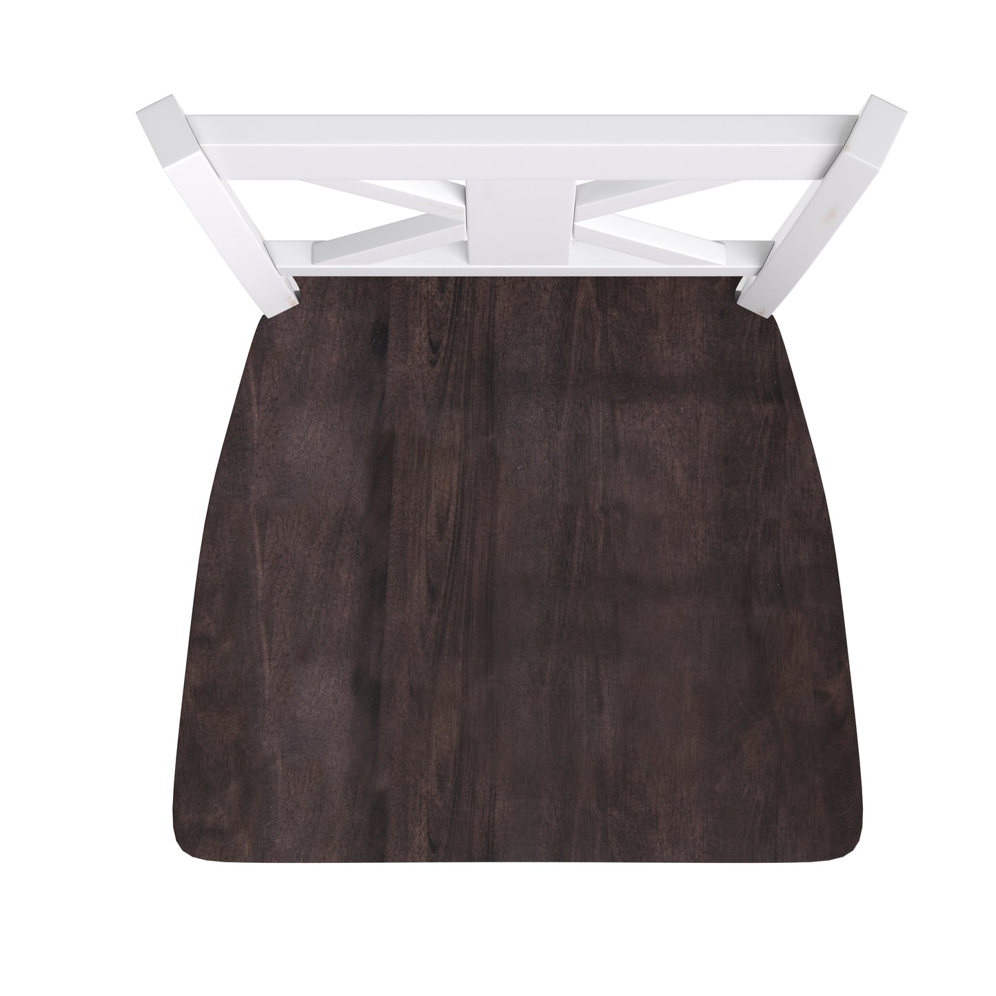 Gwendolyn Set of 2 Commercial Grade Solid Wood Modern Farmhouse Barstool in Antique White Wash White Wash