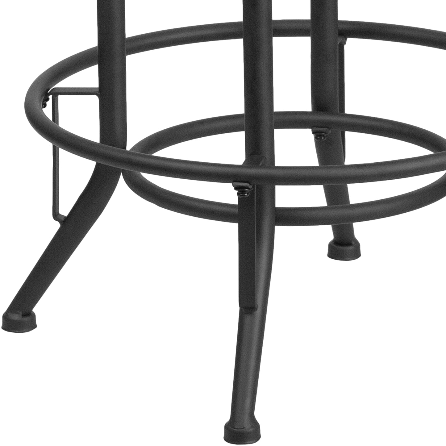 Carrington 30'' Barstool with Swivel Lift Black LeatherSoft Seat Black