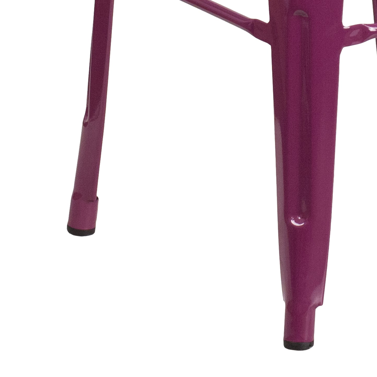 Kai Commercial Grade 30" High Backless Purple Indoor-Outdoor Barstool Purple