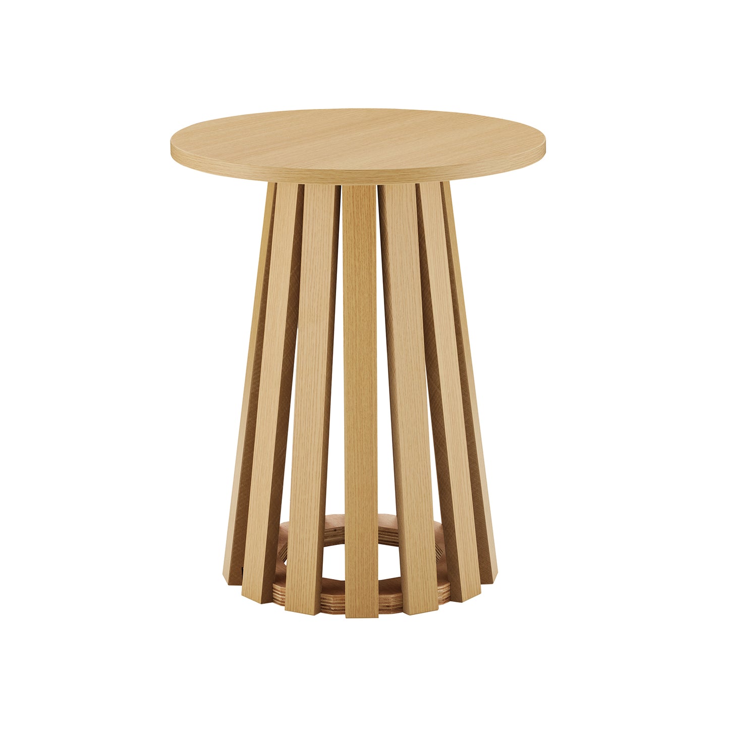 Layla Scandinavian Modern End Table in Light Oak ET012-NA
