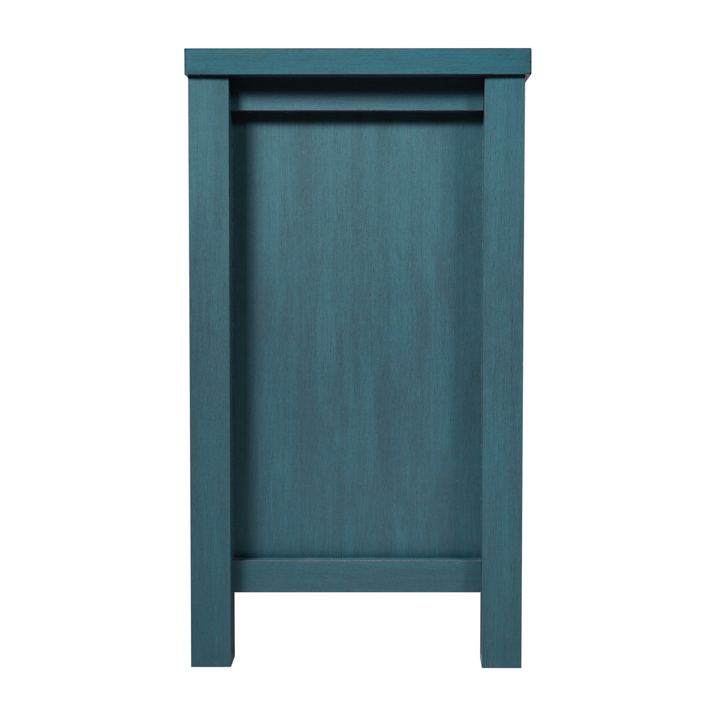 Dion Teal 59 Inch Modern Kitchen and Dining Room Buffet Sideboard Storage Cabinet, Engineered Wood with 2 Tempered Glass Doors, 2 Drawers, Open Shelf Teal