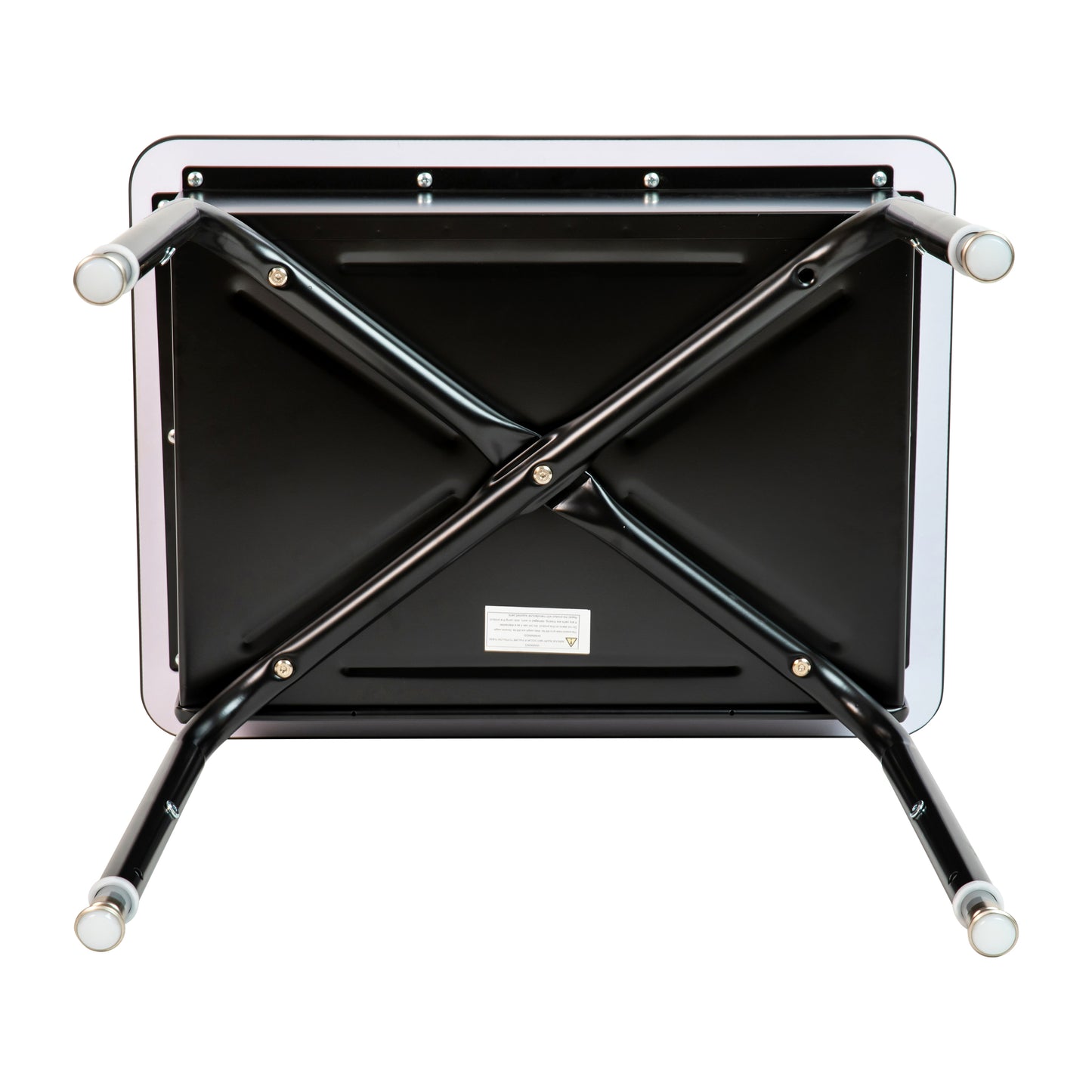 Billie Student Desk with Open Front Metal Book Box - Gray Gray Top/Black Frame