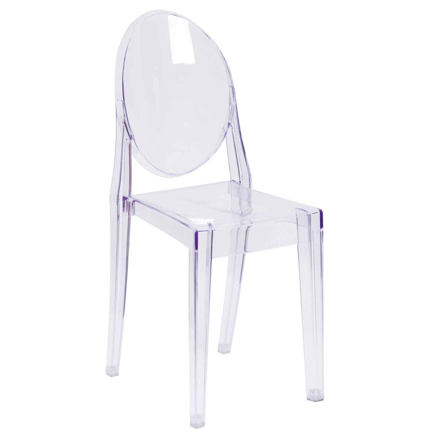 Cheryl Ghost Side Chair in Transparent Crystal Clear
