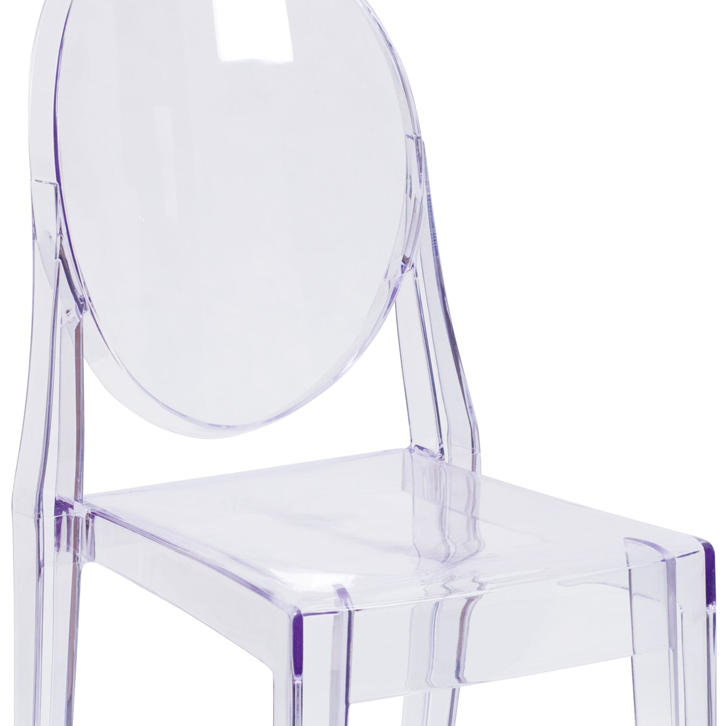 Cheryl Ghost Side Chair in Transparent Crystal Clear