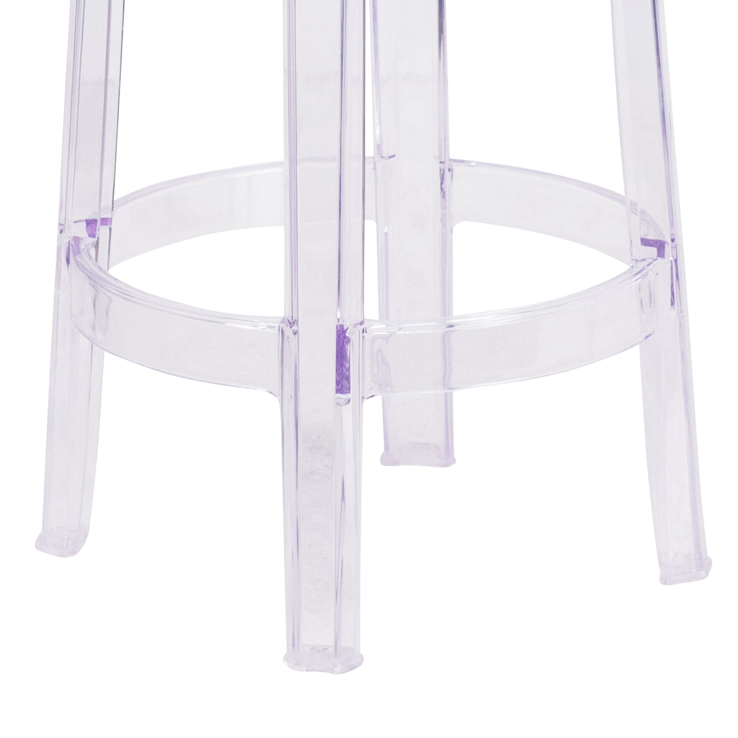 Laney 25.75'' High Transparent Counter Height Stool Clear
