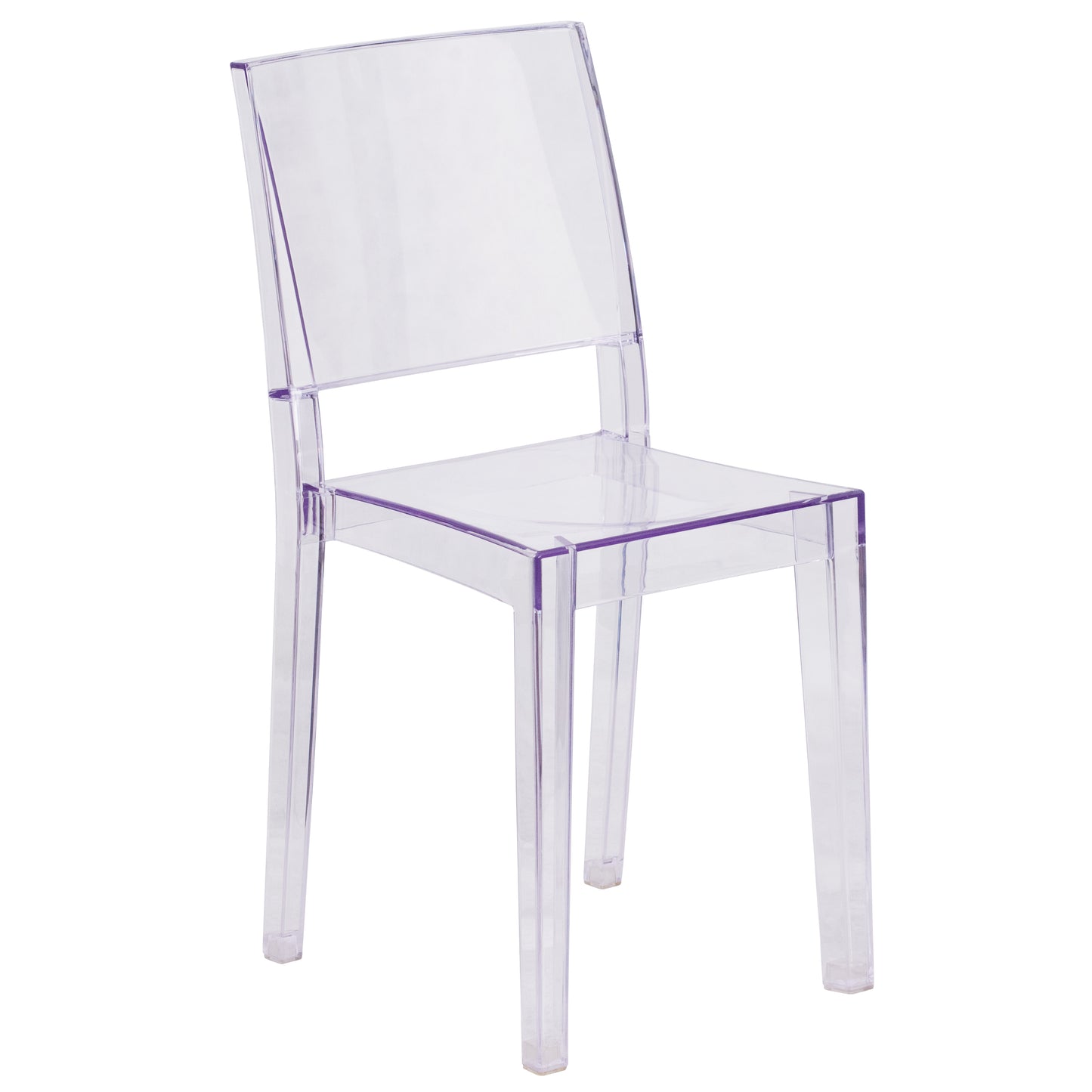 Phantom Series Transparent Stacking Side Chair Clear