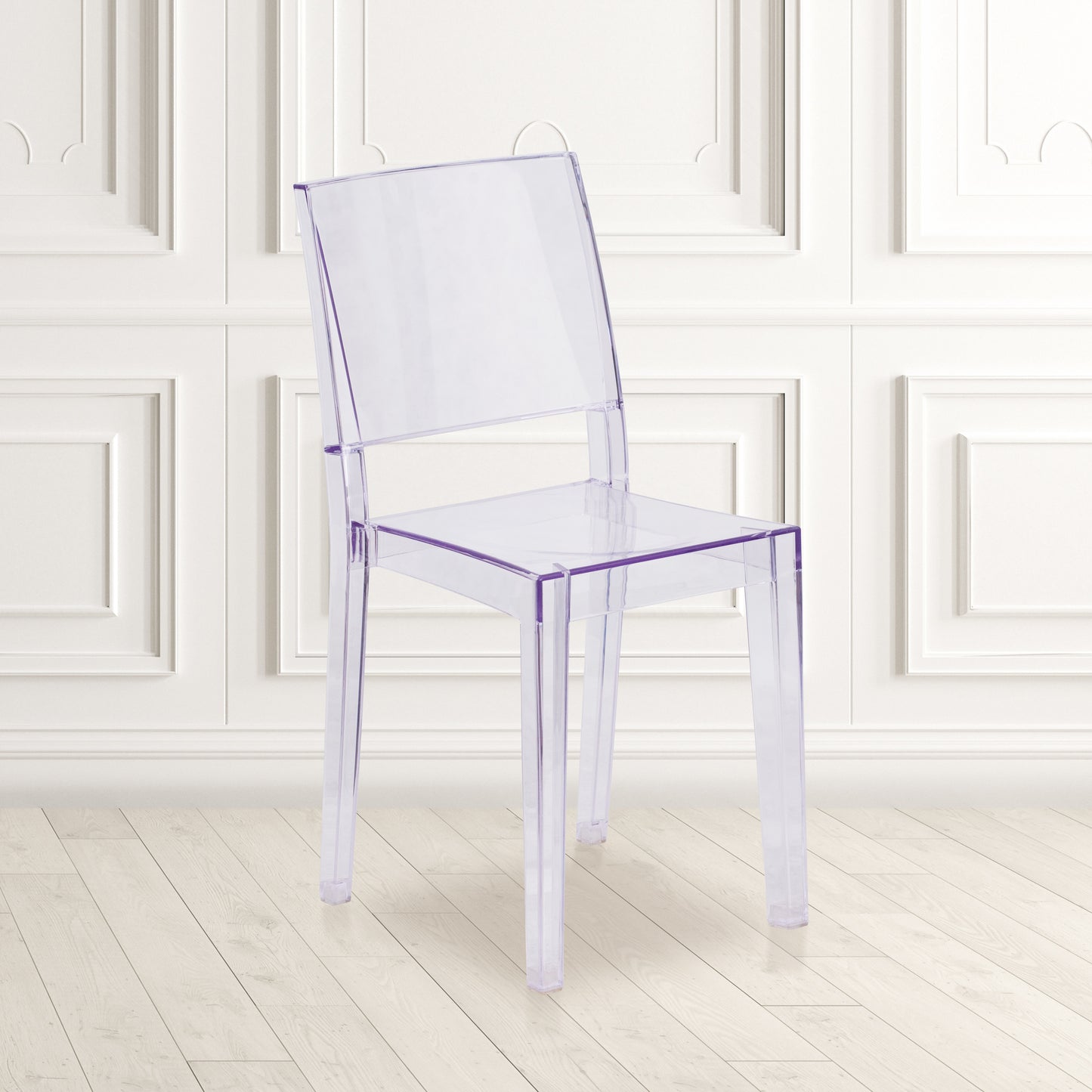 Phantom Series Transparent Stacking Side Chair Clear