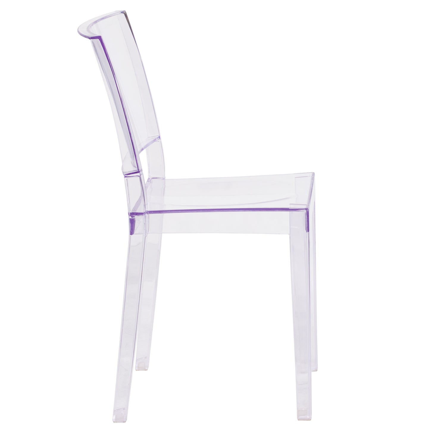 Phantom Series Transparent Stacking Side Chair Clear