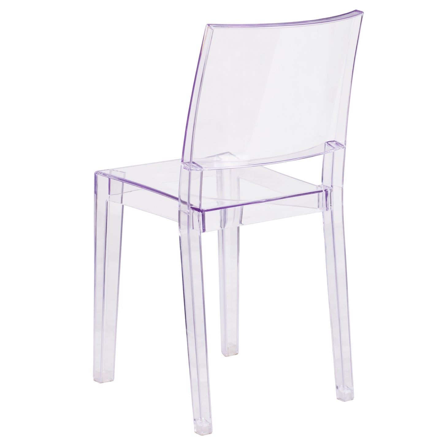 Phantom Series Transparent Stacking Side Chair Clear