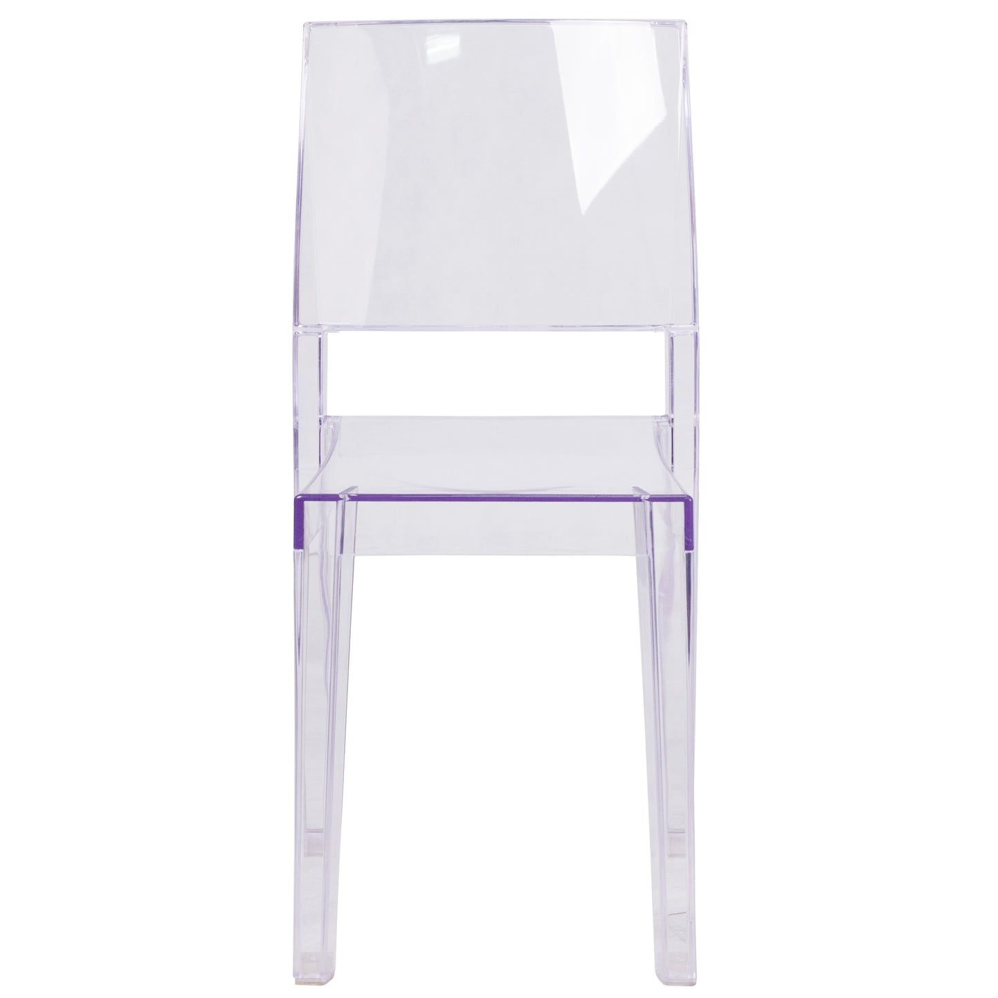 Phantom Series Transparent Stacking Side Chair Clear