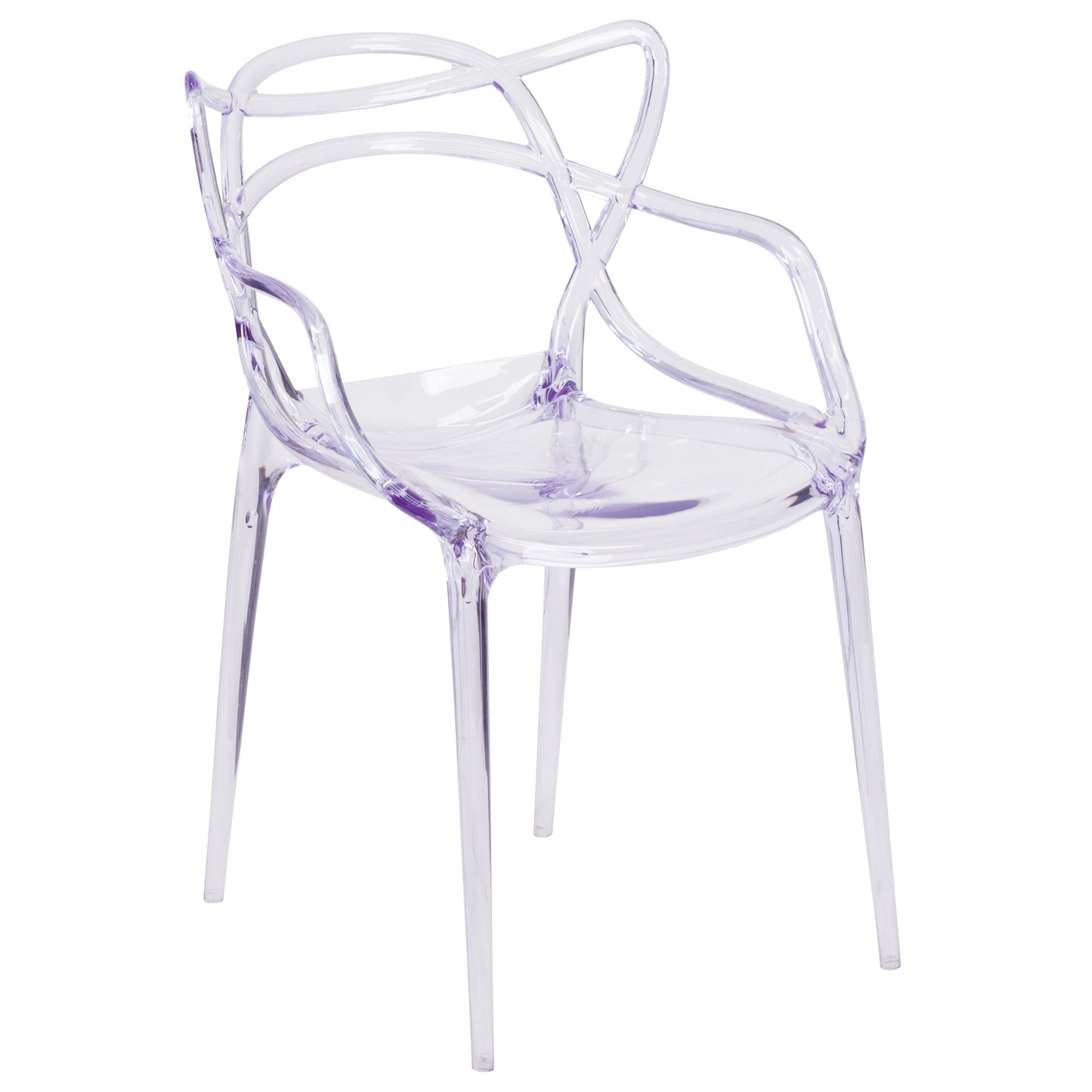 Nesting Series Transparent Stacking Side Chair Clear