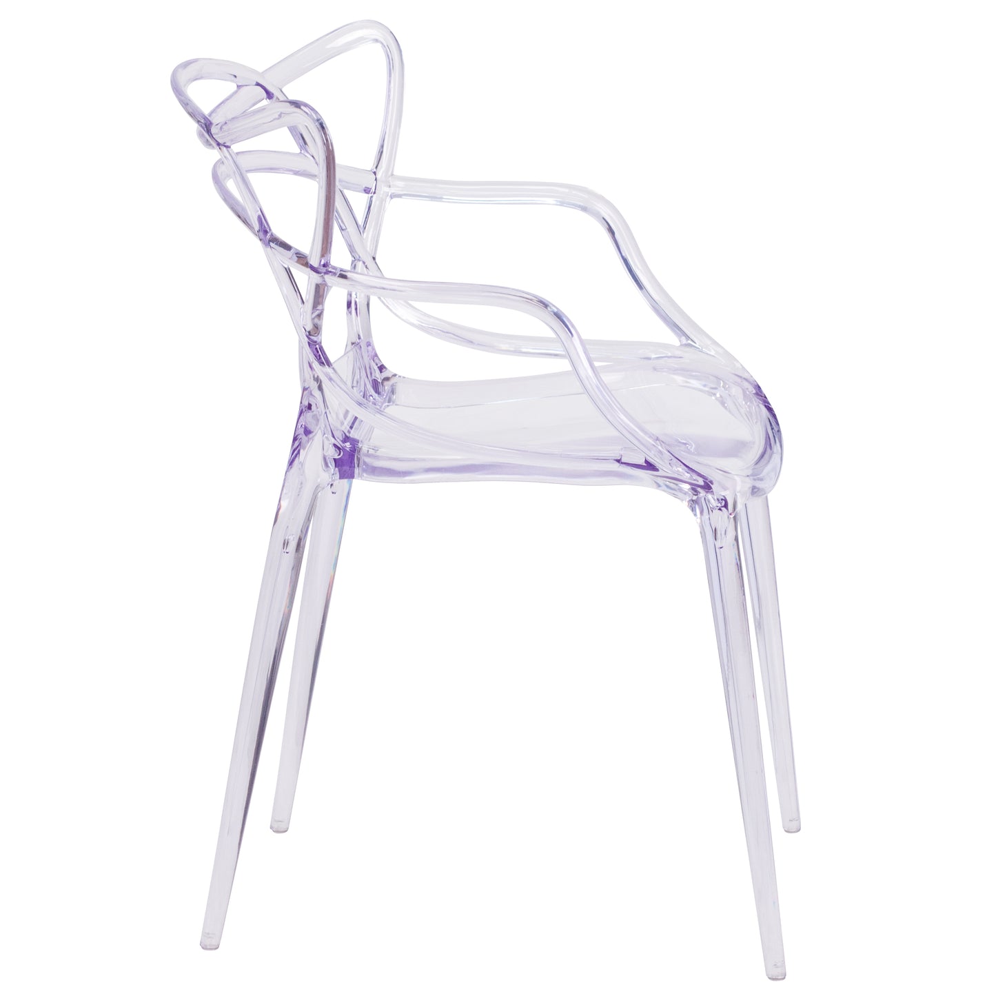 Nesting Series Transparent Stacking Side Chair Clear