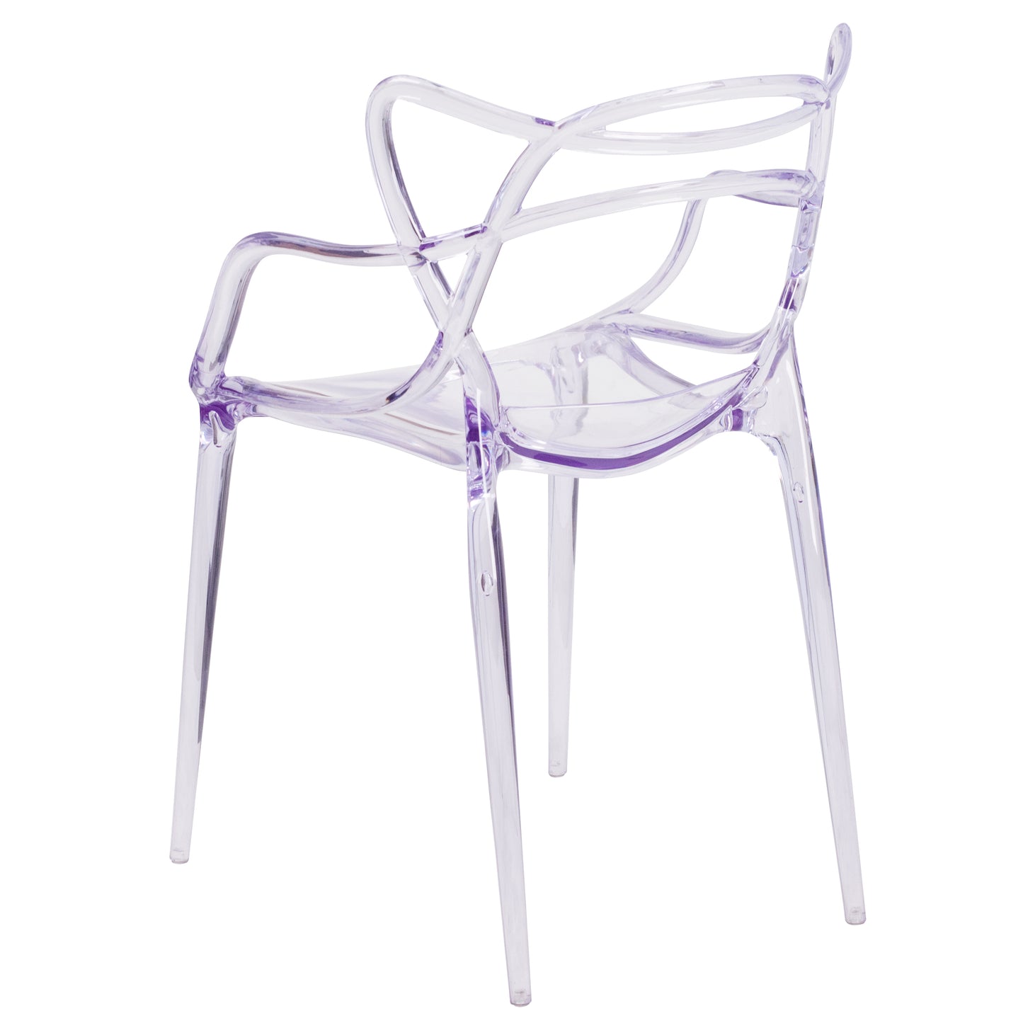 Nesting Series Transparent Stacking Side Chair Clear