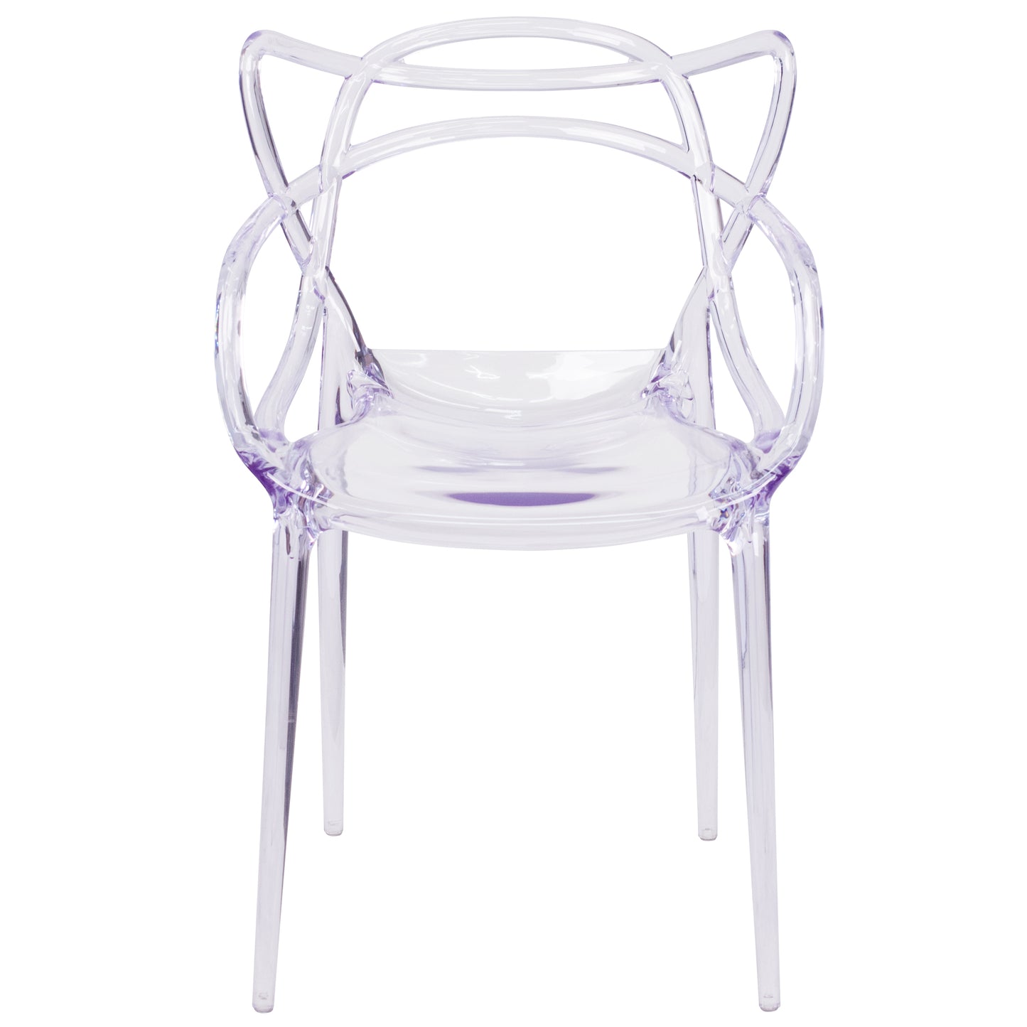 Nesting Series Transparent Stacking Side Chair Clear