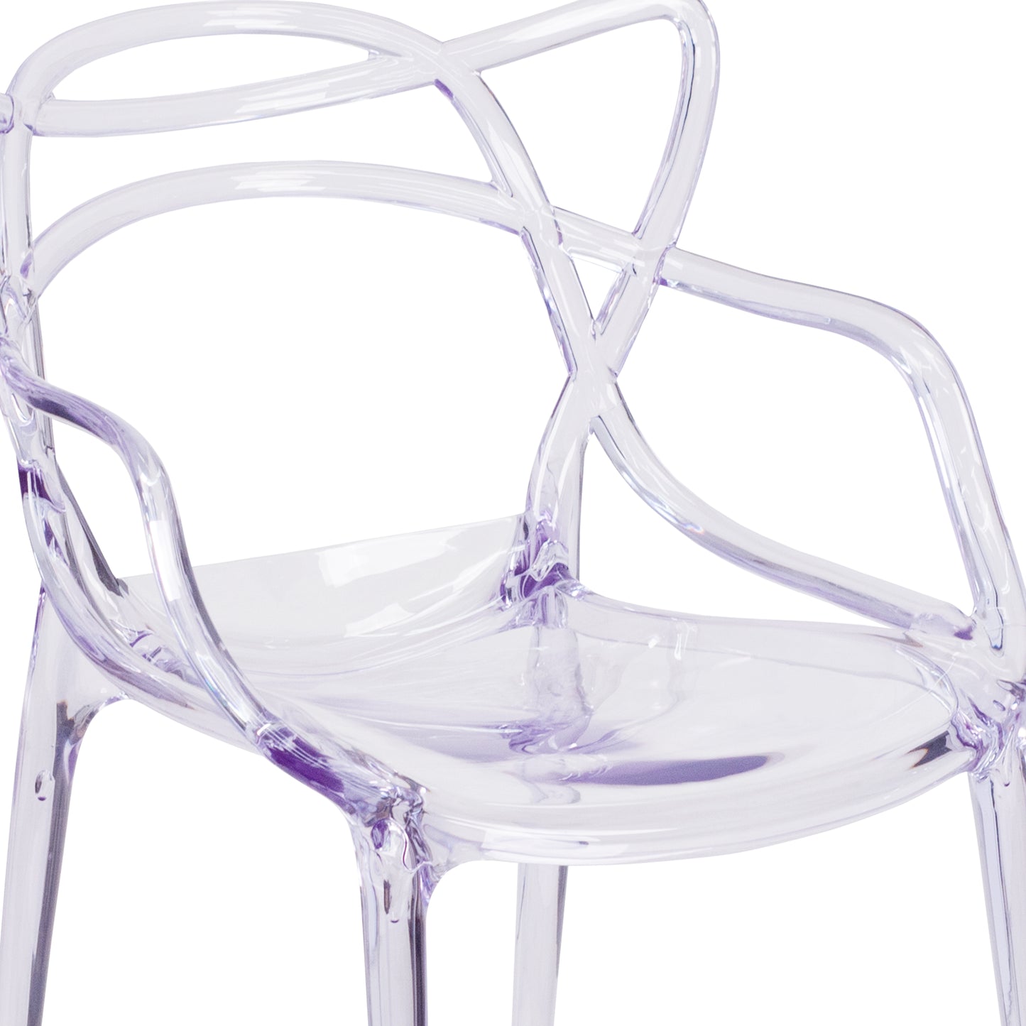 Nesting Series Transparent Stacking Side Chair Clear