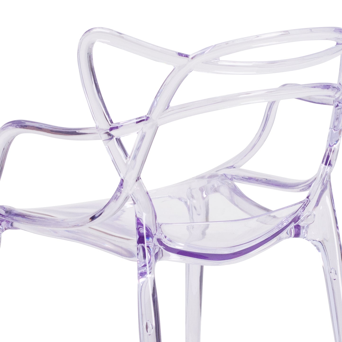 Nesting Series Transparent Stacking Side Chair Clear