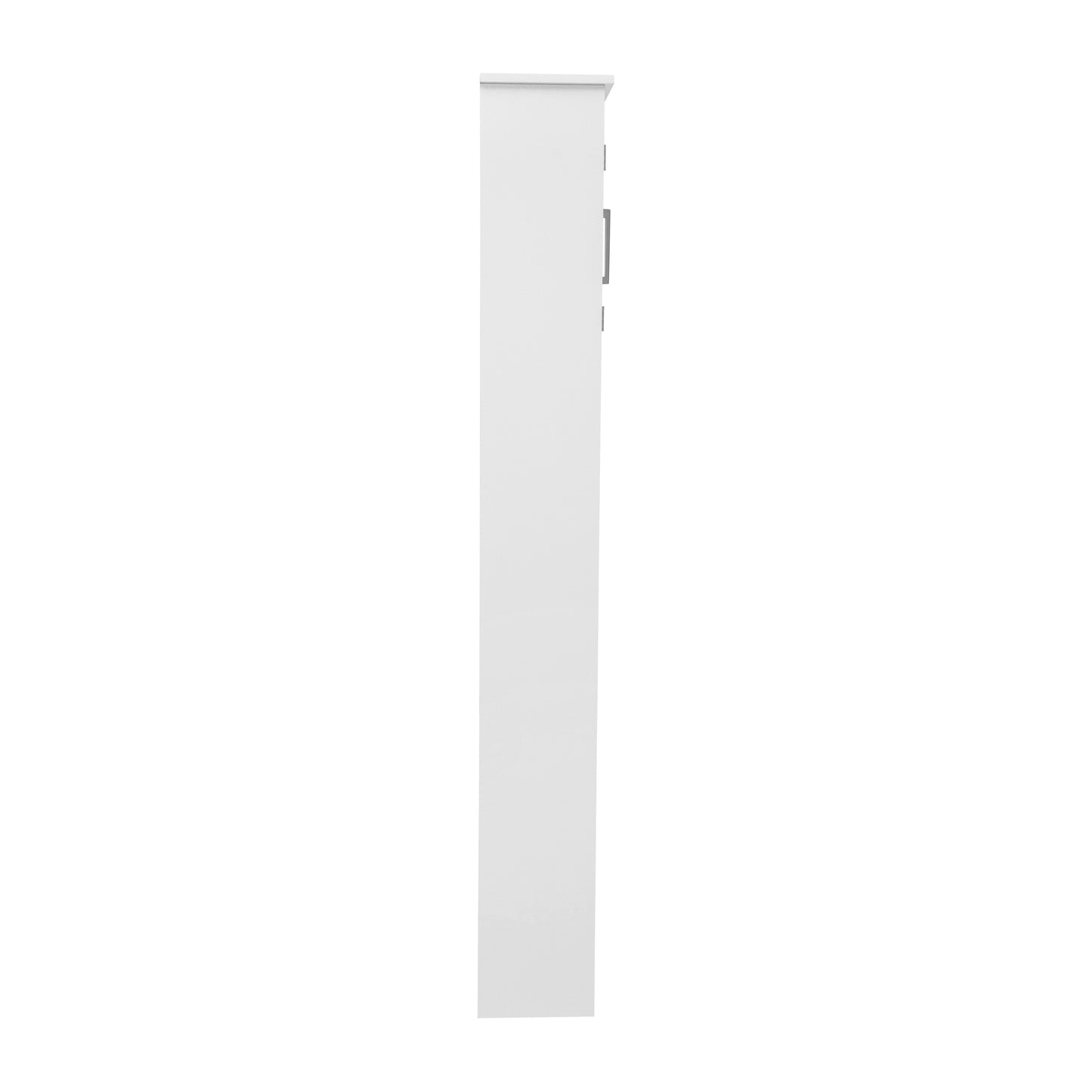 Vega Over the Toilet Bathroom Storage Cabinet Organizer with 2 Magnetic Closure Doors, Adjustable Cabinet Shelf, and Open Lower Shelf in White White FS-VEGA-BATH-1-WH-GG