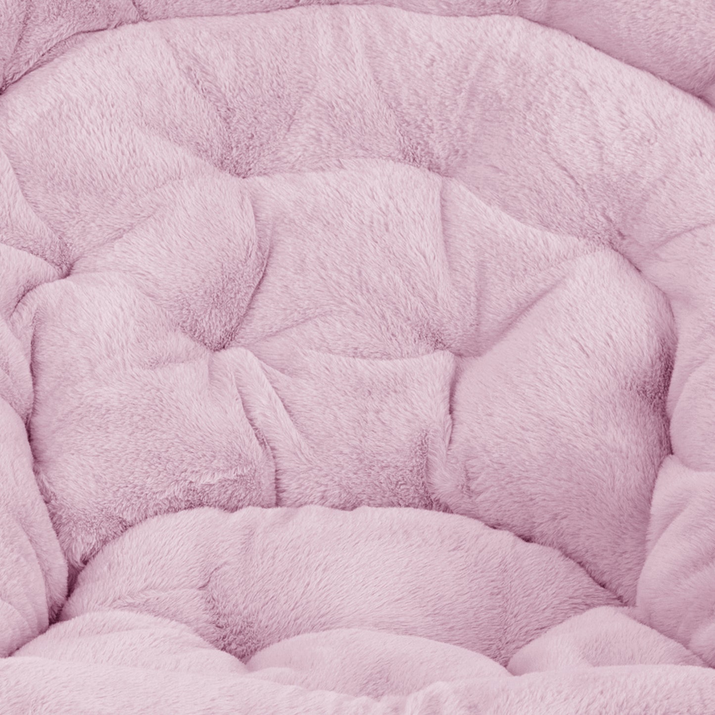 Gwen 38" Oversize Portable Faux Fur Folding Saucer Moon Chair for Dorm and Bedroom, Dusty Purple Faux Fur/Soft Gold Frame Dusty Purple Fabric/ Soft Gold Frame FV-FMC-025-DTPRP-SGD-GG