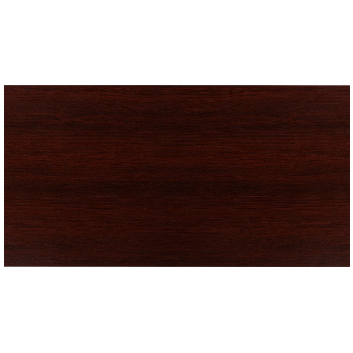Tiverton Industrial Modern Desk - Commercial Grade Office Computer Desk and Home Office Desk - 47" Long (Mahogany/Black) Mahogany Top/Black Frame