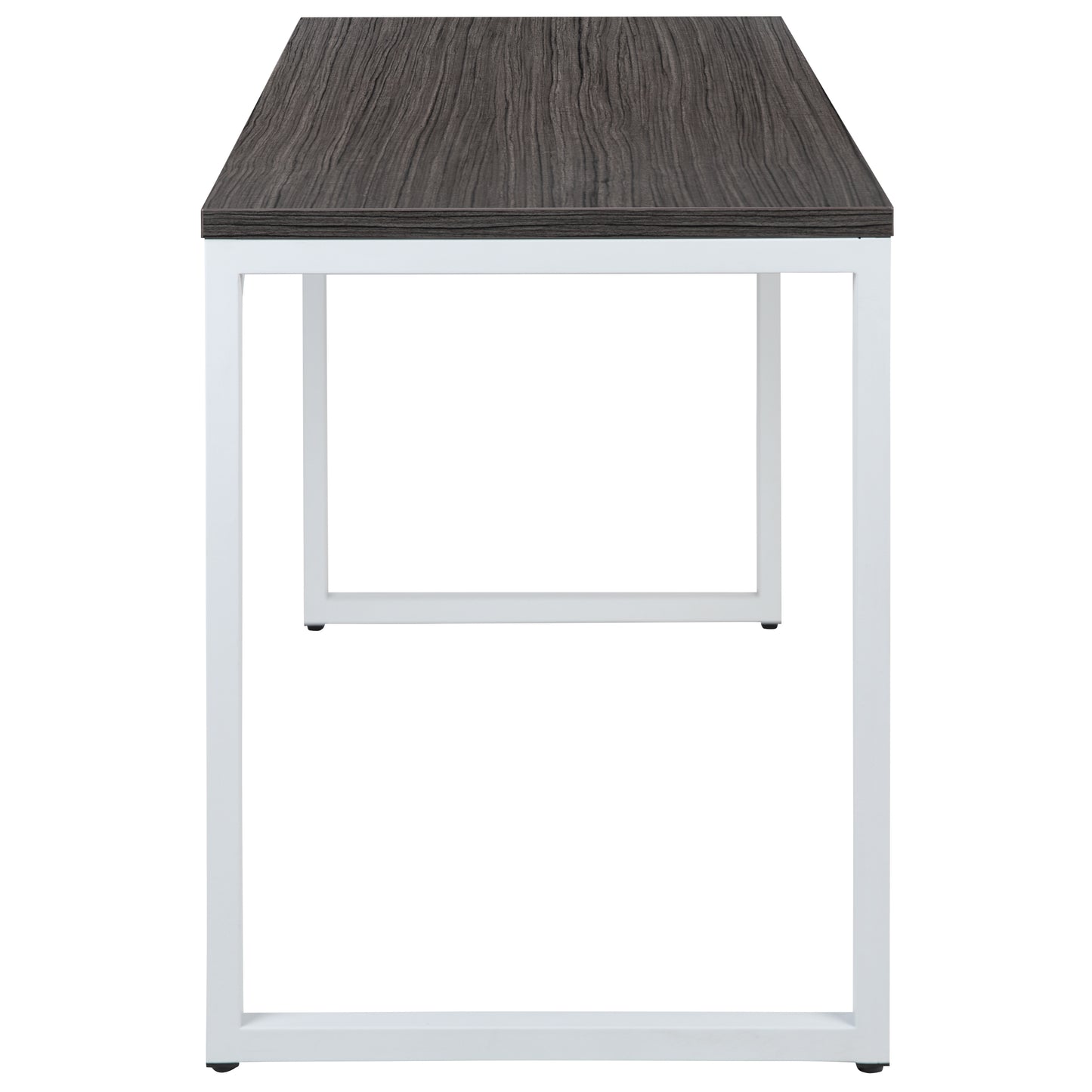 Kimberly Tiverton Industrial Modern Desk - Commercial Grade Office Computer Desk and Home Office Desk - 47" Long (Rustic Gray/White) Rustic Gray Top/White Frame