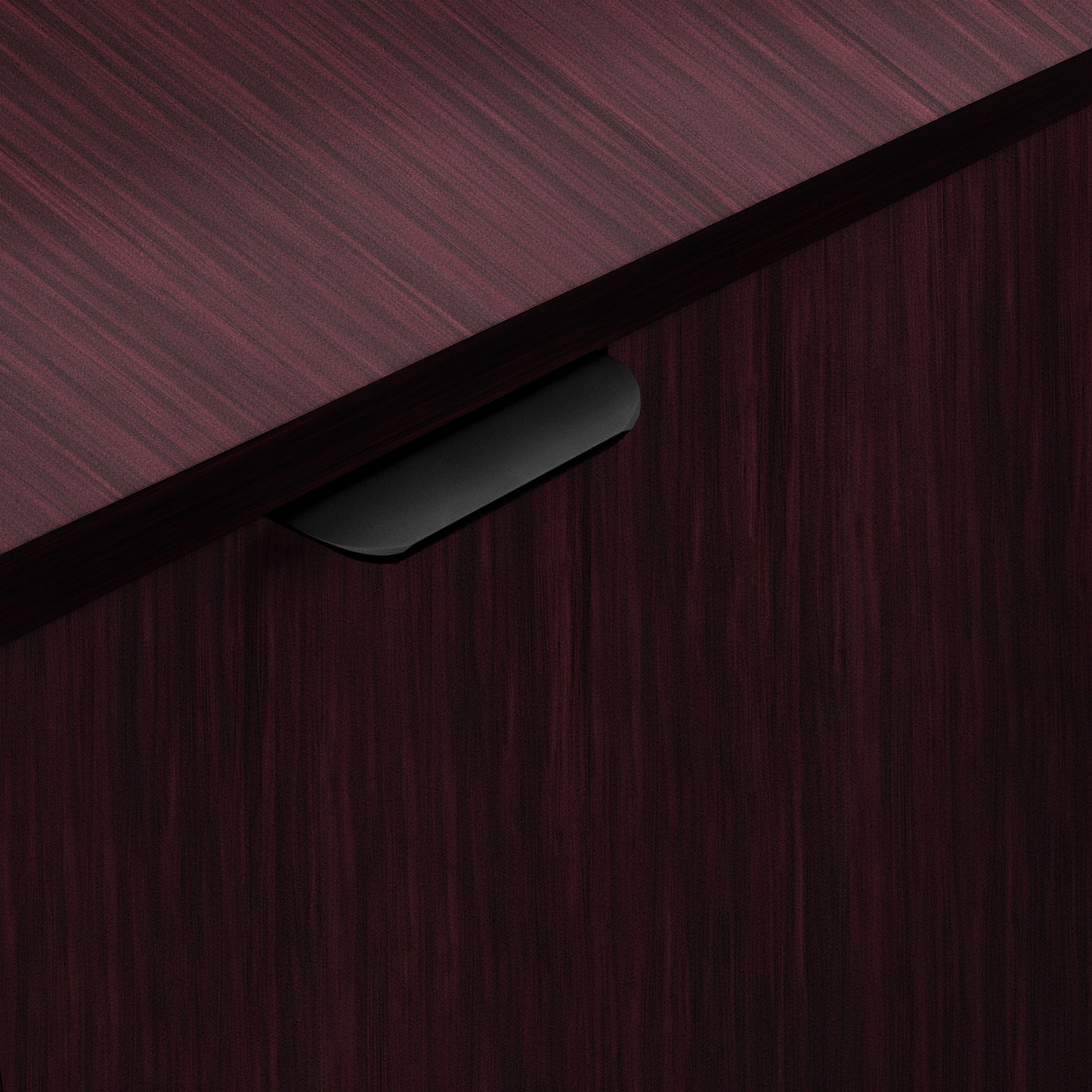 Dell Commercial Grade Trash Receptacle Enclosure for 32 Gallon Trash Cans with 8" Drop Hole and Upper Tray Shelf in Mahogany Mahogany